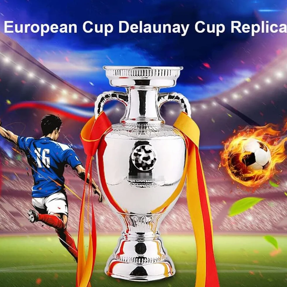 Replika Pucharu Delaunay 26cm Trofeum Piłkarskie Mistrzostwa Europy Żywica Ozdoba