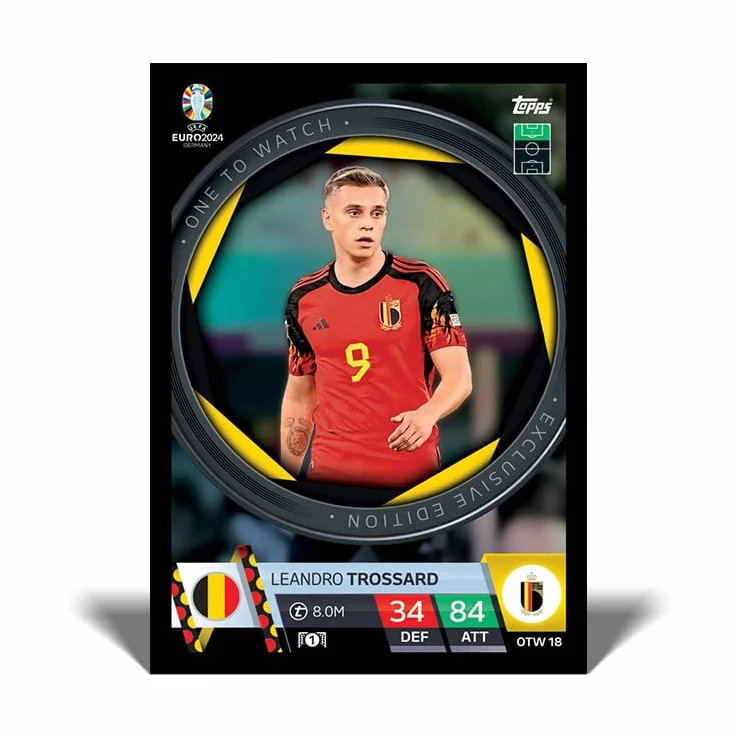 Topps Oficjalny Attax Meczowy Mistrzostw Europy w Piłce Nożnej 2024 - Pudełko Turniejowe (30 Pakietów)