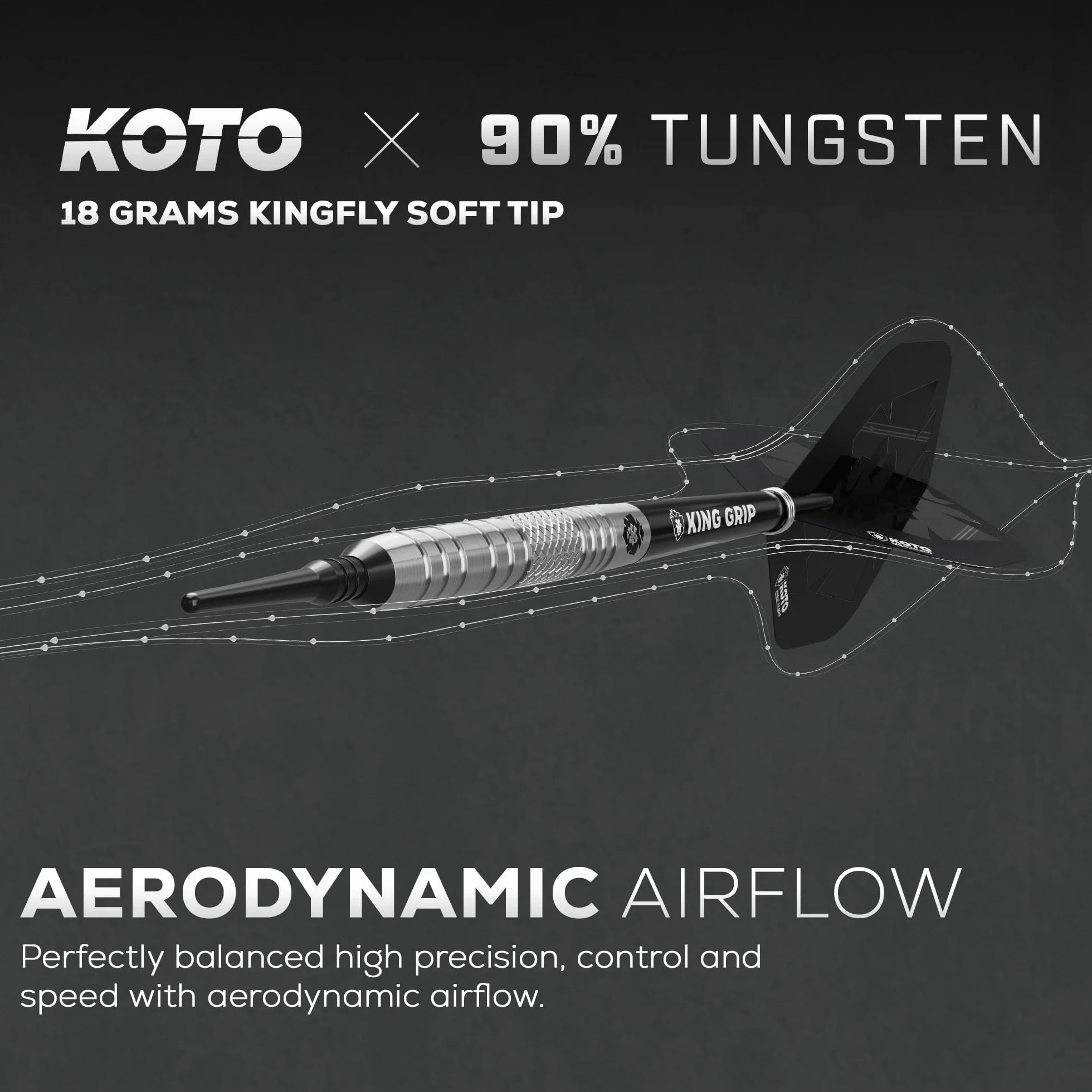 KOTO Kingfly V2 90% Wolfram Rzutki Miękka końcówka 18g