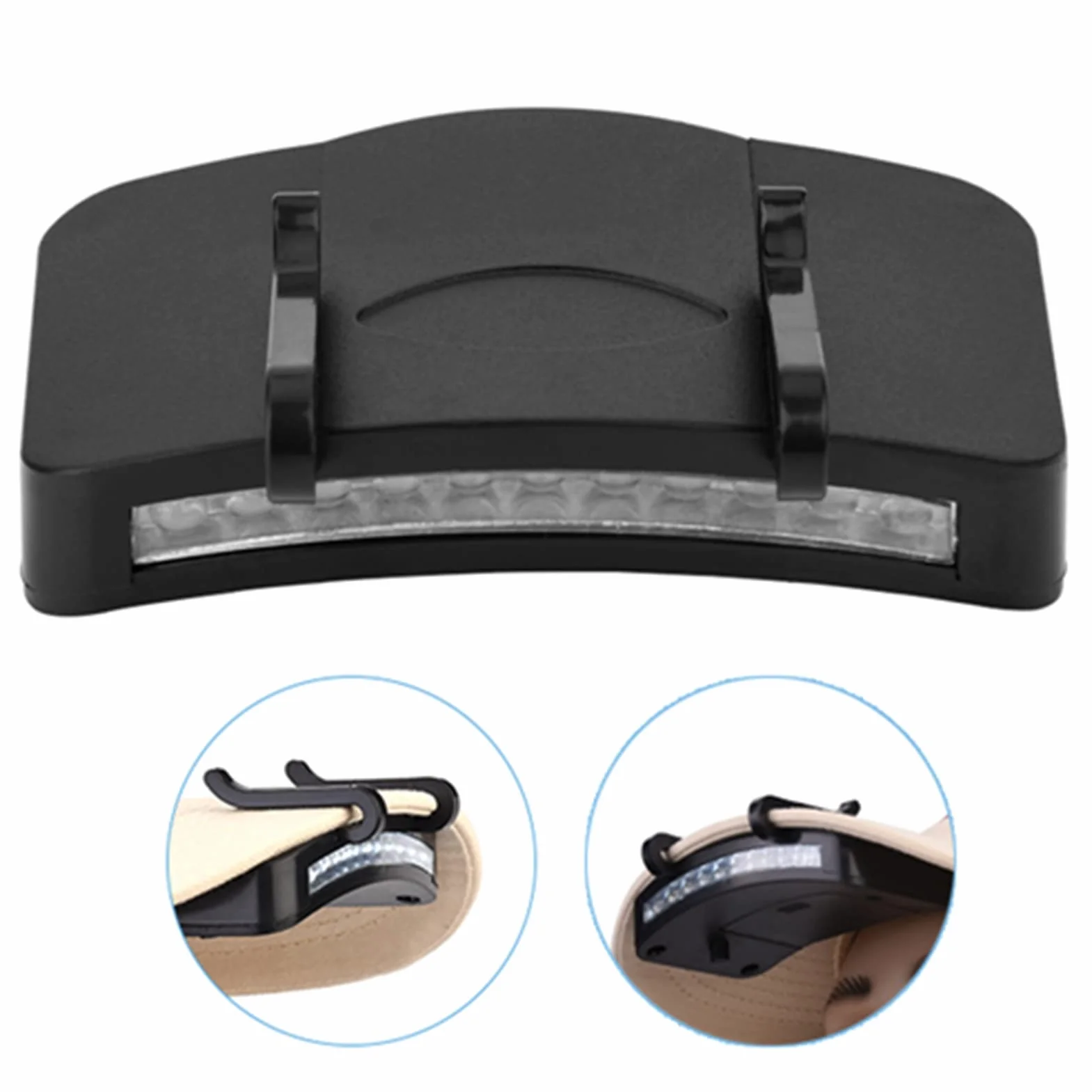 Czapka z Lampkami Clip On Hat LED Light Tworzywa Sztuczne 1 szt. Kolarstwo Piesze Wycieczki Camping
