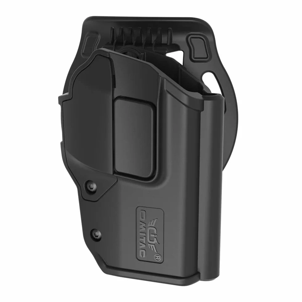 Sig P320 kabura OWB do Sauer P320 M17 M18, Level 2 automatyczny zamek, czarna polimerowa regulowana