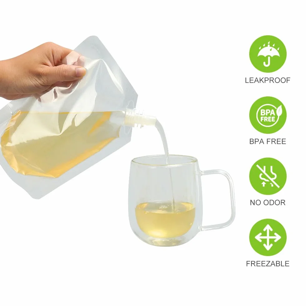 Flintronic Zestaw 18 worków do picia 500 ml wielokrotnego użytku