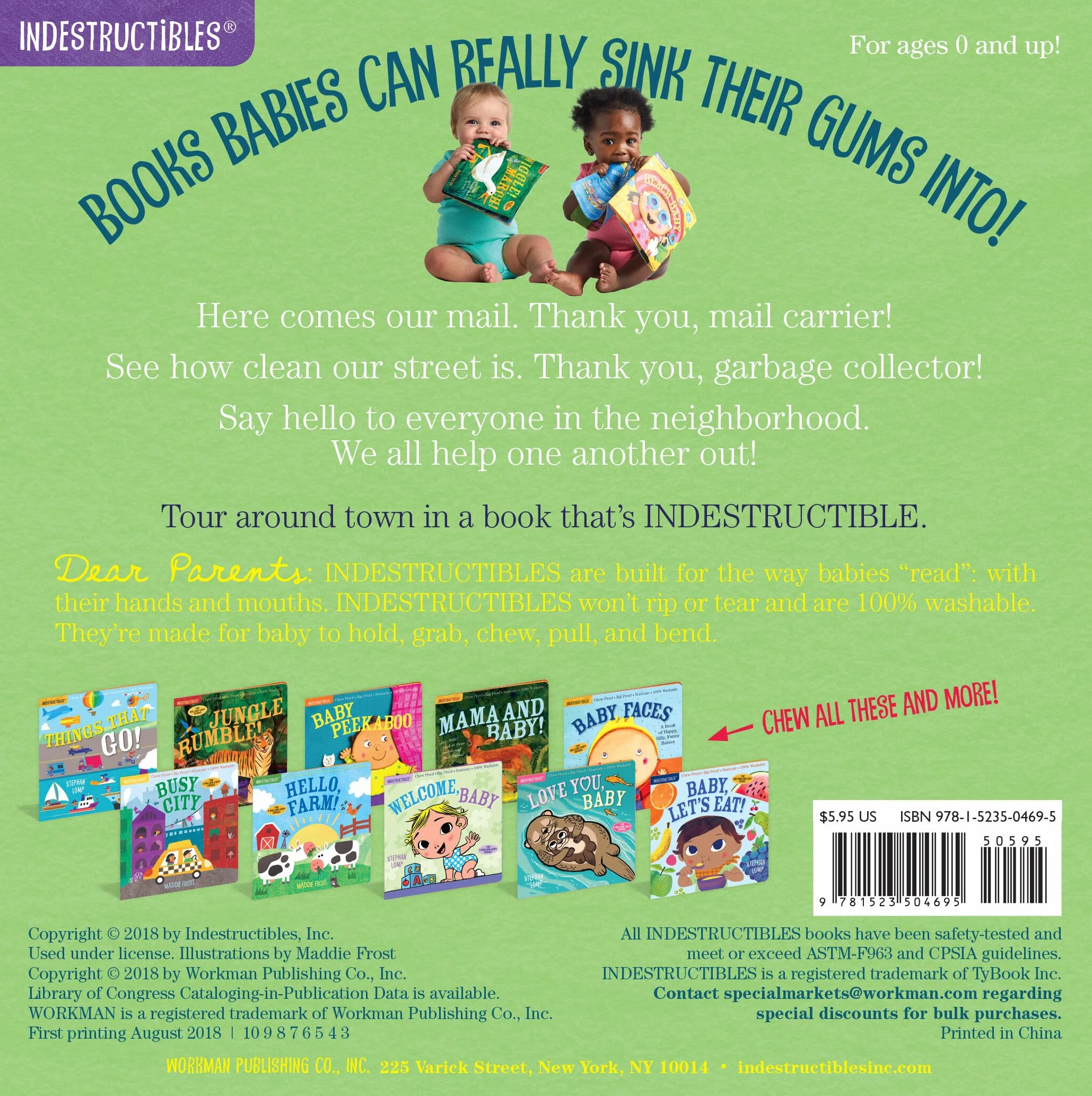 Indestructibles: My Neighborhood: Chew Proof · Rip Proof · Nontoxic · 100% Washable (Book for Babies, Newborn Books, Safe to Chew)