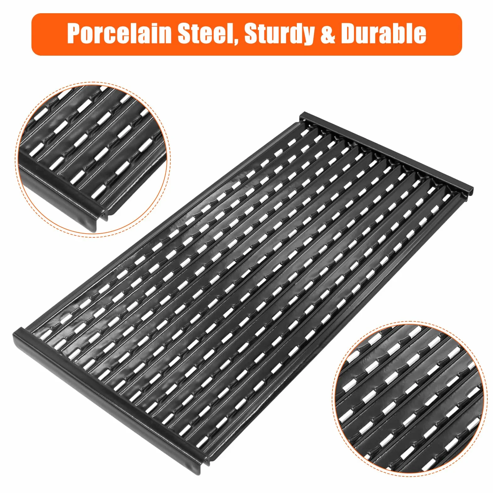 GFTIME 43,2 cm ruszt grillowy na podczerwień do wydajności Charbroil Performance TRU Infrarot 3 Brenner 450 Gasgrill, ruszt grillowy ze stali porcelanowej Części zamienne do Charbroil 463371116