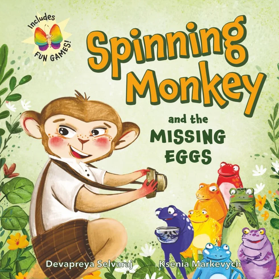 Spinning Monkey and the Missing Eggs: An Interactive Picture Book with a Mystery to Solve and Games to Play, Inspiring Kids to Get Up and Move