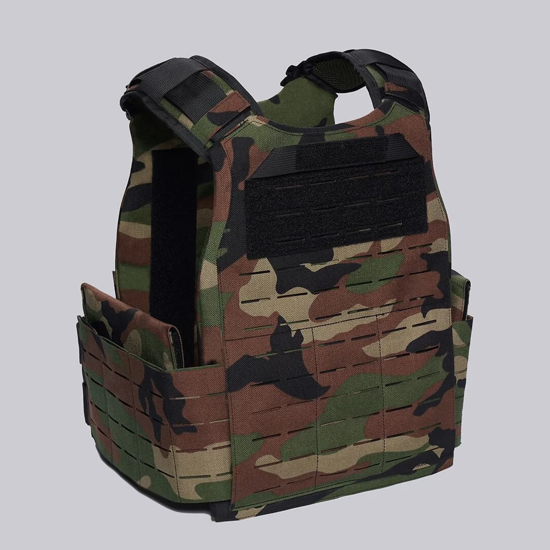 SKLL Kamizelka taktyczna MOLLE lekka wielofunkcyjna odpinana szybko odpinana kamizelka taktyczna wojskowa kamizelka bojowa outdoorowa airsoft kamizelka nośna dla fanów wojska, gra w paintball