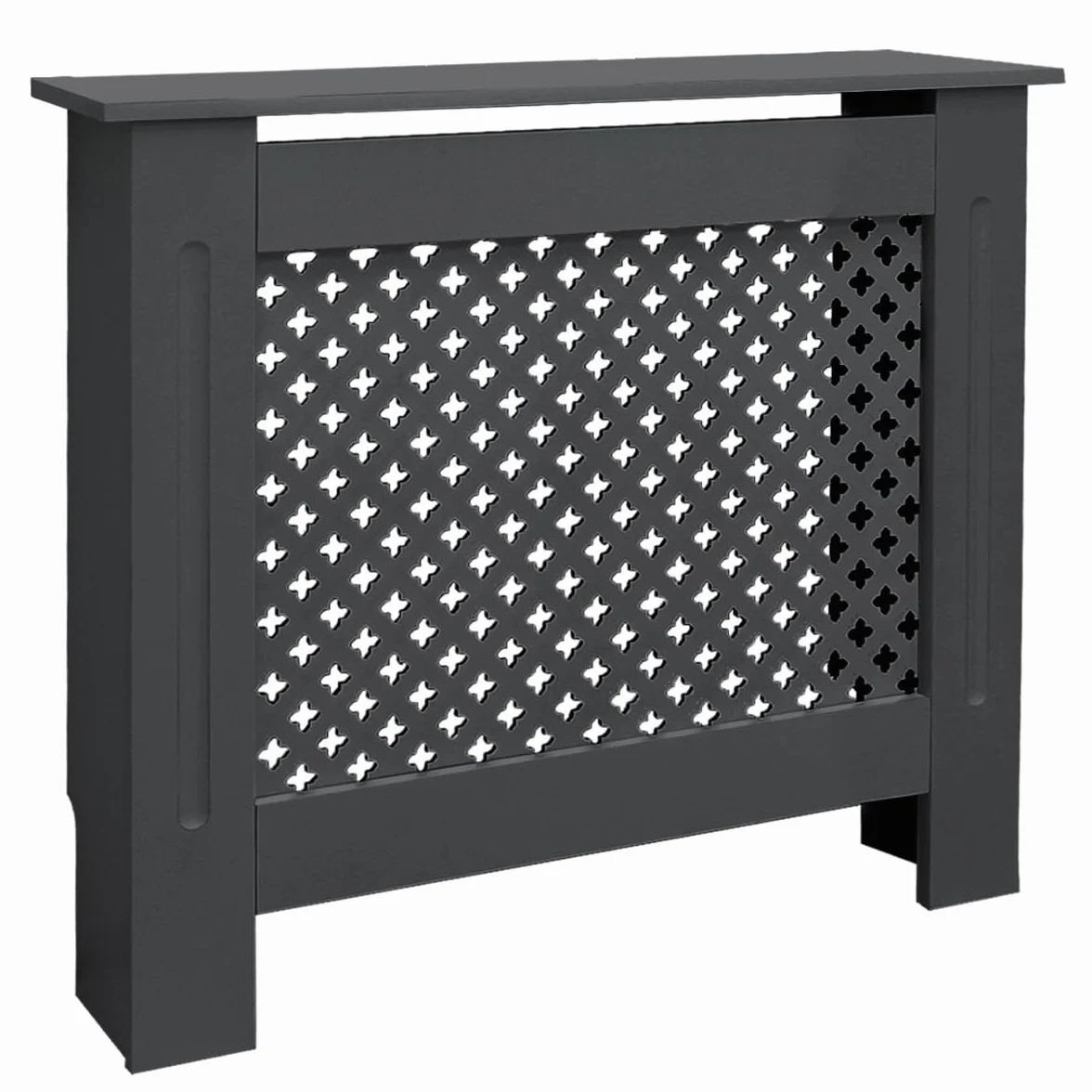 ML-Design oslona grzejnika z wzorem plastra miodu 78x19x82cm antracytowa wykonana z MDF lakierowana do sypialni salonu oslona grzejnika oslona grzejnika grzewczego oslona grzejnika grzewczego