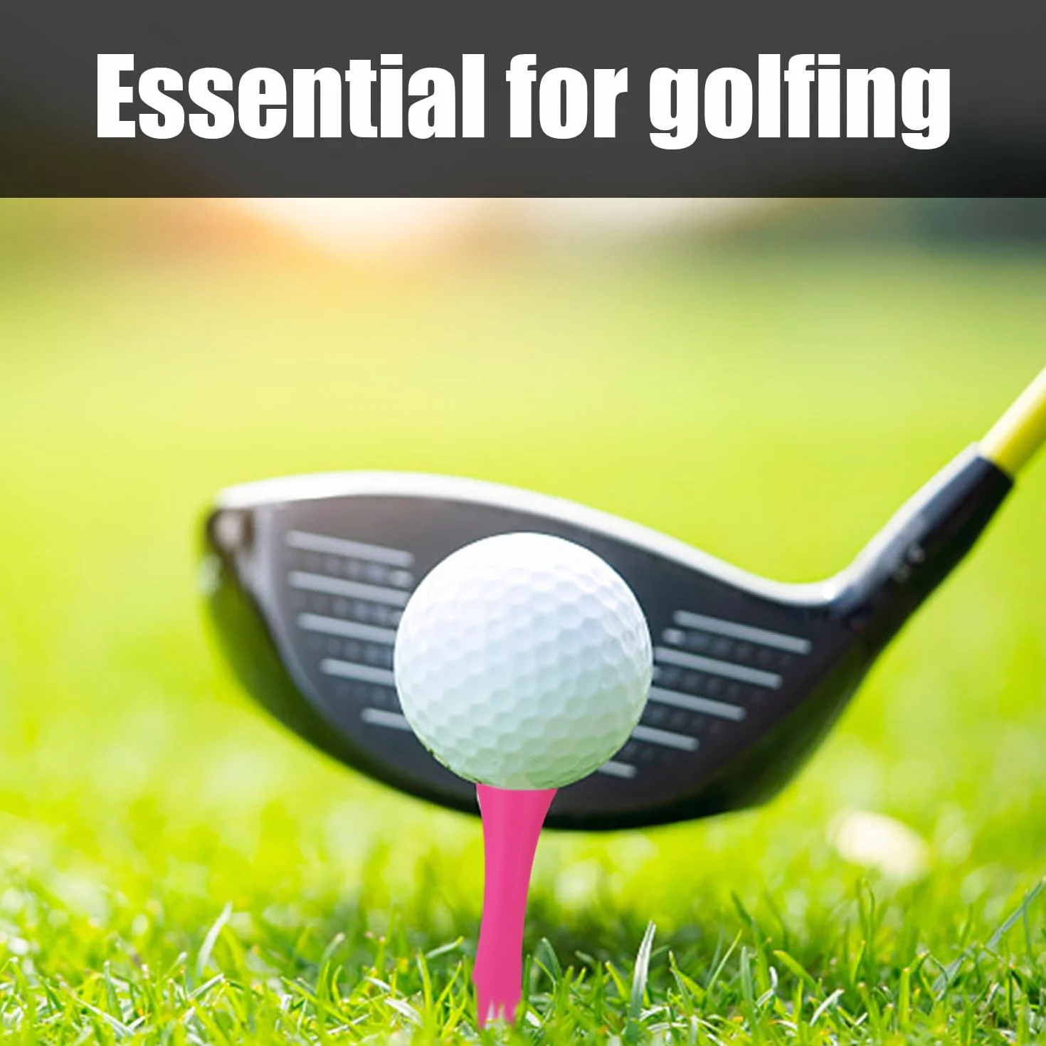 PJ57qiuding 100 sztuk herbat golfowych z motywem różowego zamka, plastikowe herbaty golfowe, spersonalizowane koszulki golfowe