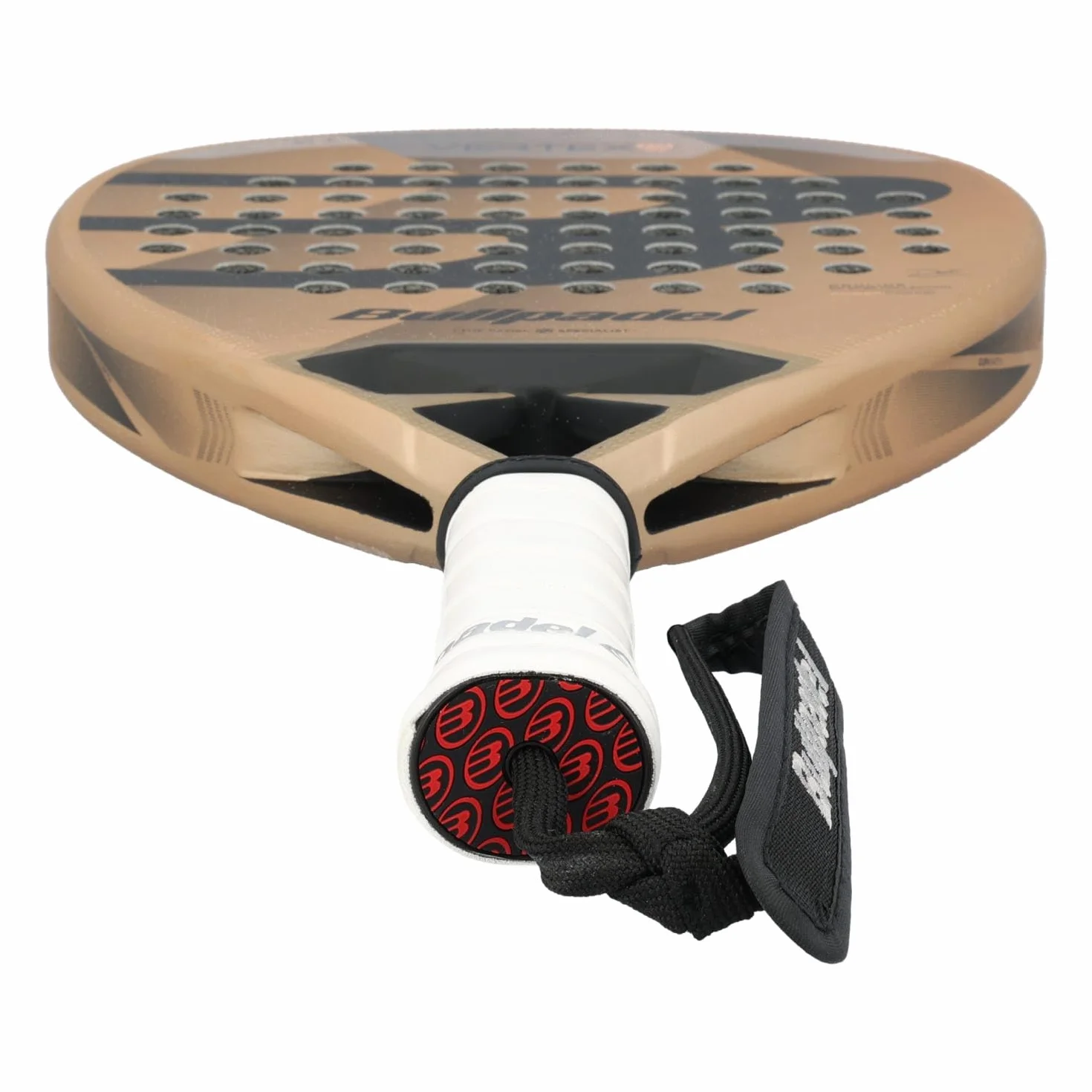 Bullpadel Vertex 04 W 25 Struny Rakieta do Padela Złota Czarna