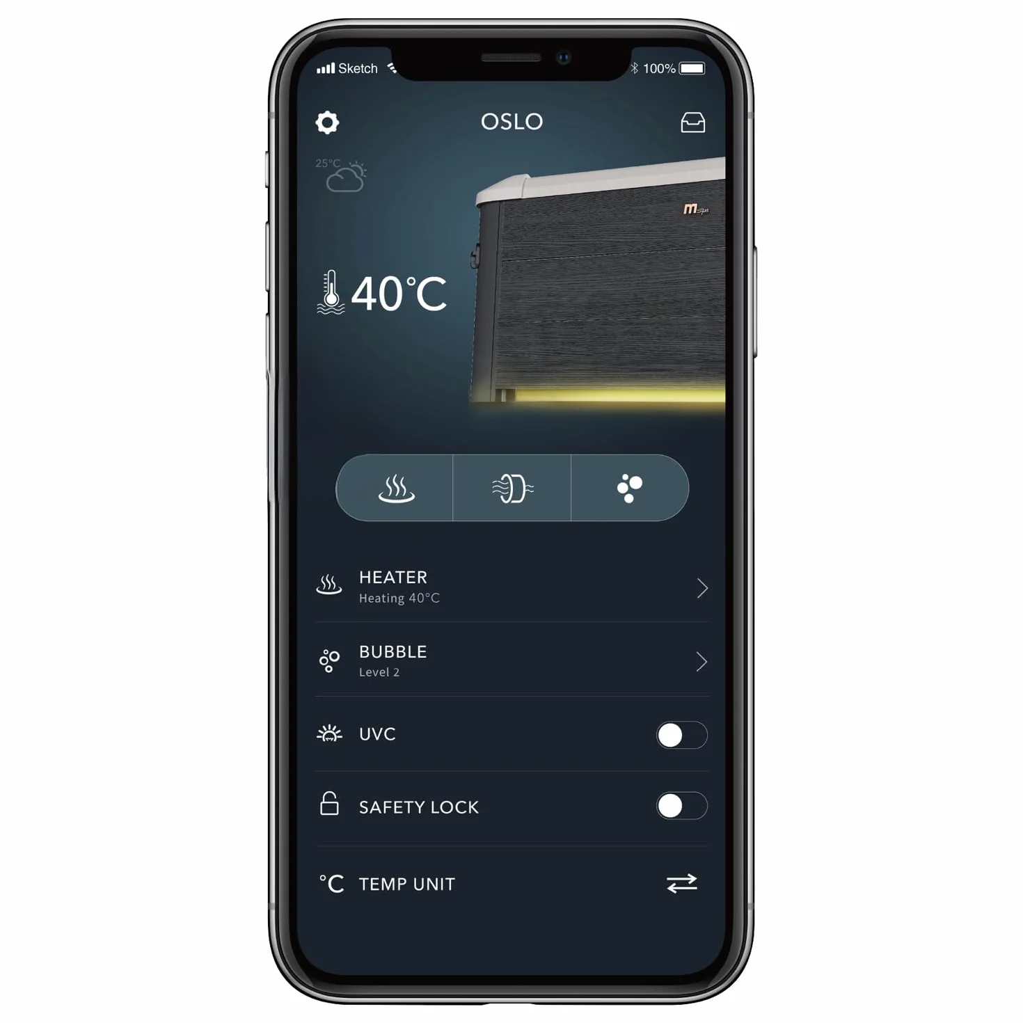 Ogrodowe Spa Basen Mspa Oslo Masaż Relaks Wifi Temperatura 40C 850L 6Os