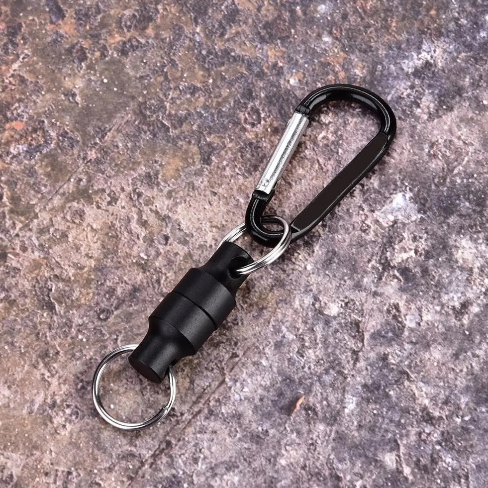 MAGT Hak wędkarski magnes najsilniejszy klips magnetyczny zwalniający uchwyt aluminiowy karabinki pojedynczy brelok magnes pętla do wędkarstwa muchowego