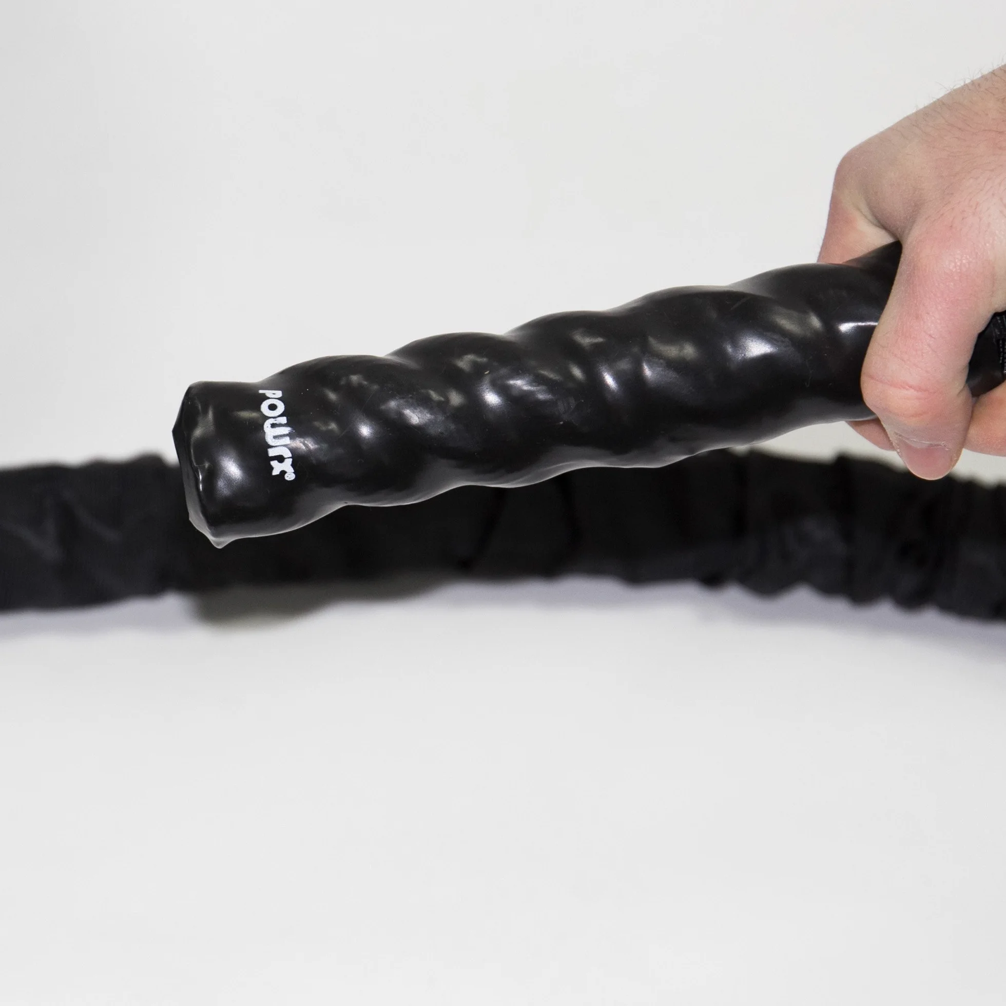 POWRX Battle Rope lina treningowa z powłoką, w zestawie trening I Ø 38 lub 50 mm I linka treningowa linka sportowa lina treningowa lina treningowa lina treningowa lina fitness I różne długości I uchwyt ścienny opcjonalnie