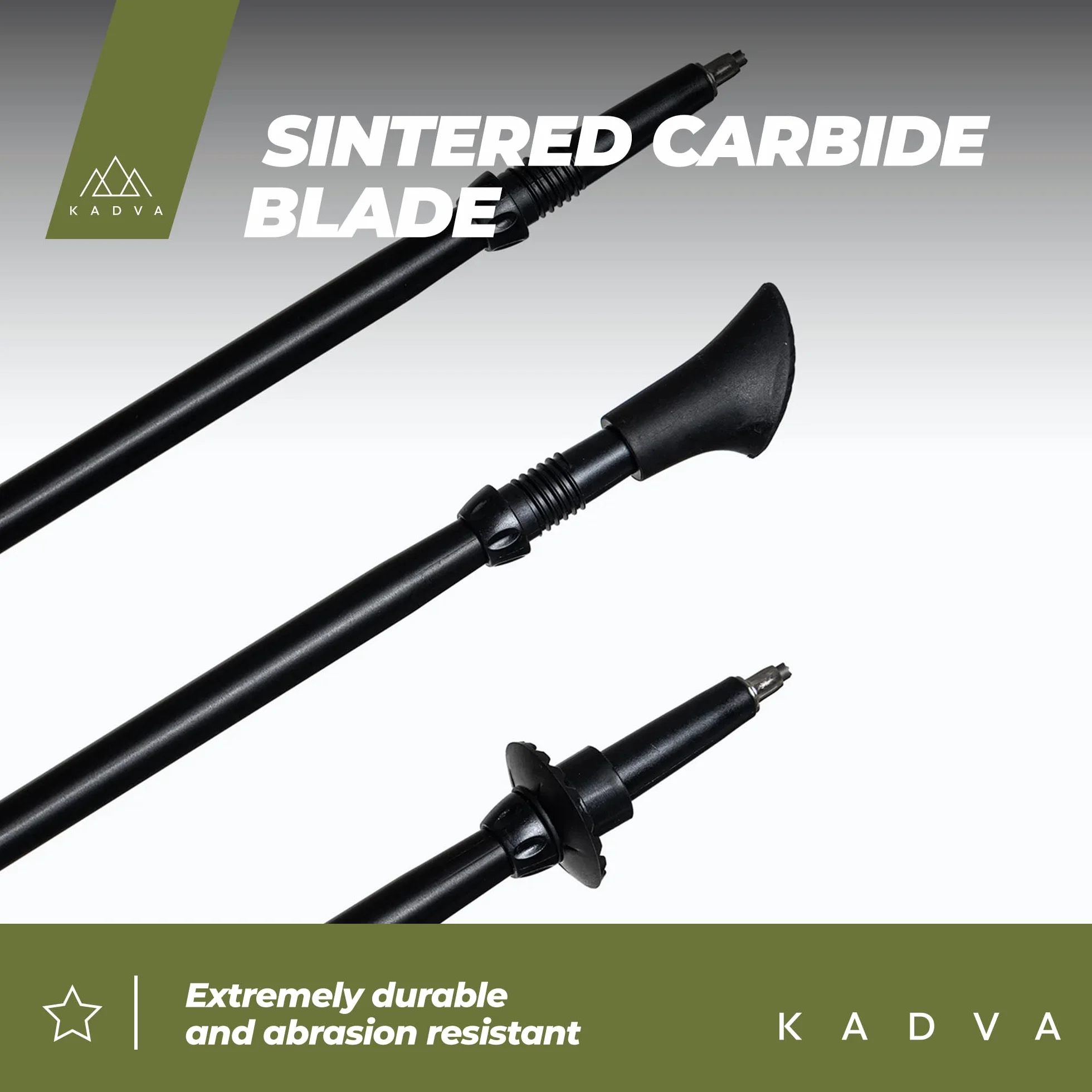 KADVA HALNA kijki Nordic Walking regulowany 84-135 cm Quick Lock polipropylen PP TPR
