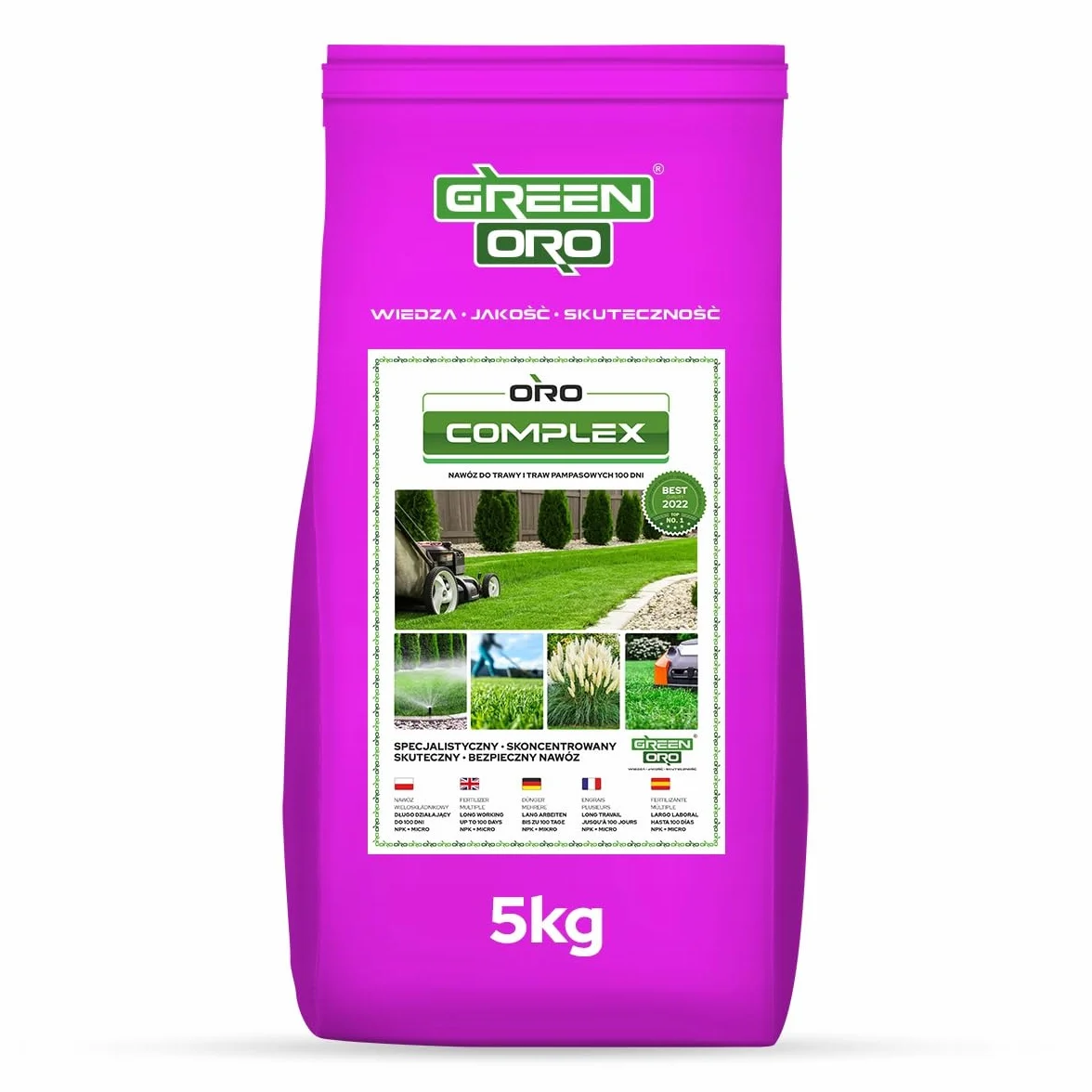 ORO COMPLEX 5KG - Wysoce skuteczny specjalny nawóz do pielęgnacji trawnika i zwalczania mchu