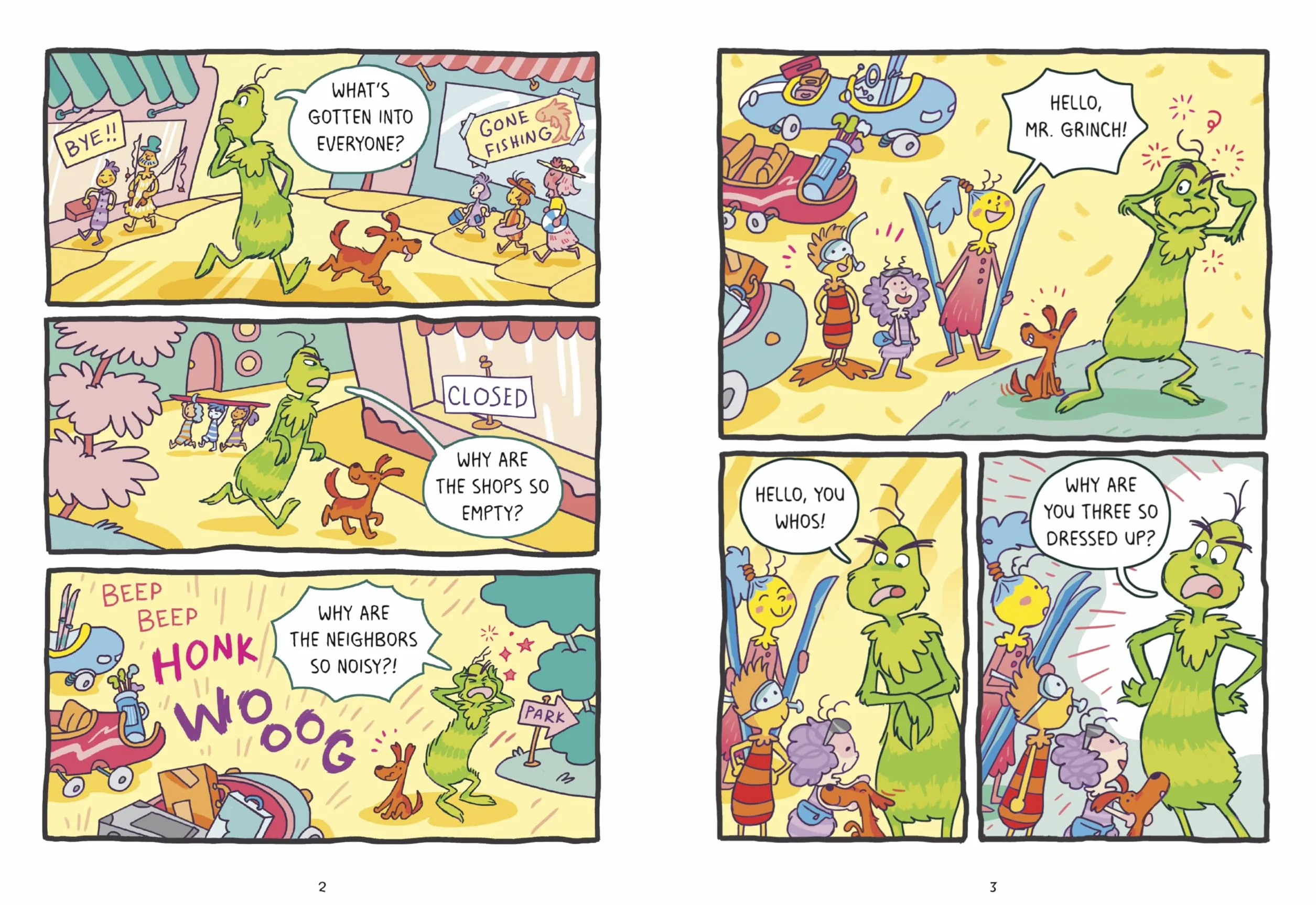 Dr. Seuss Graphic Novel: The Grinch Takes a Vacation: A Grinch Story