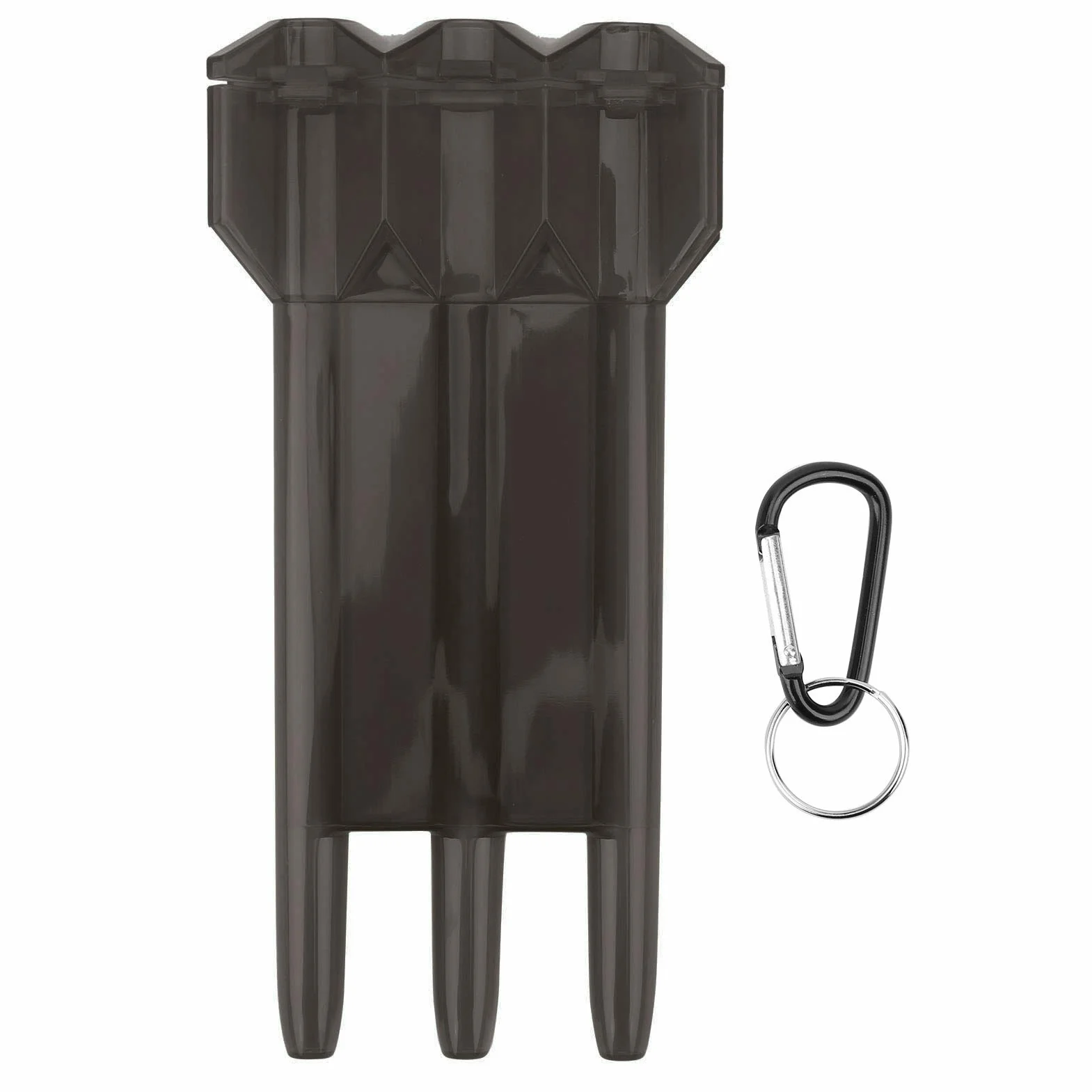 Keenso przenośne etui aluminiowe do rzutek, 3 rzutki, czarne