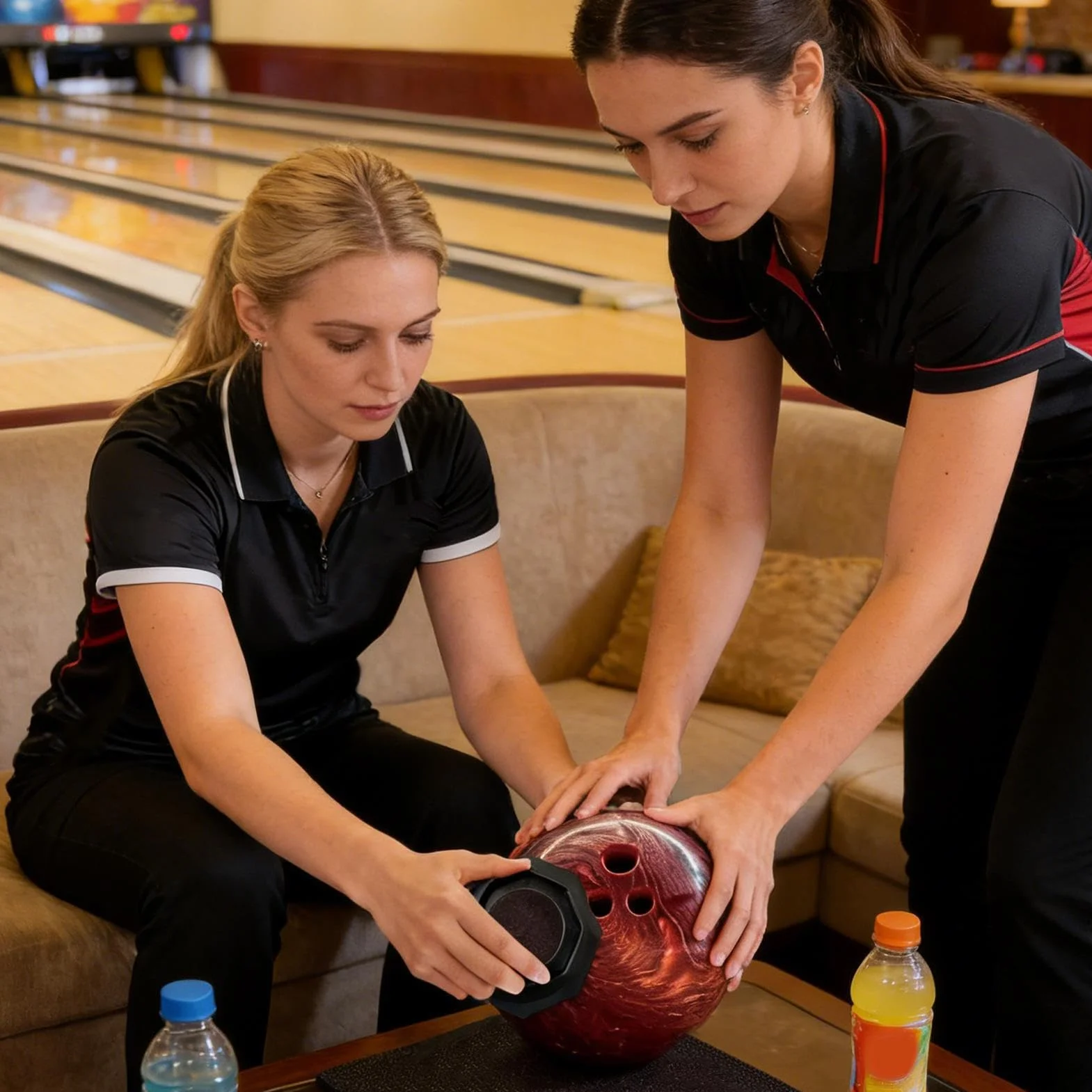 Uchwyt na podkładkę szlifierską Bowling Ball | stabilne i przyjazne dla użytkownika akcesoria konserwacyjne – urządzenie do polerowania i czyszczenia kul do kręgli, nadaje się dla dorosłych