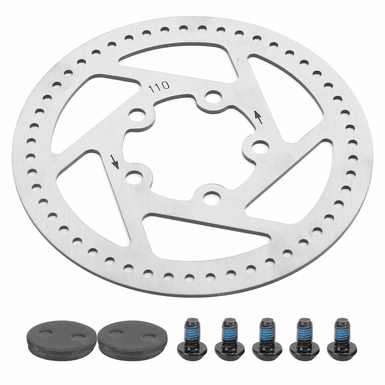 Tarcza Hamulcowa ze Stali Nierdzewnej 110mm 5 Otworów do Skuterów M365