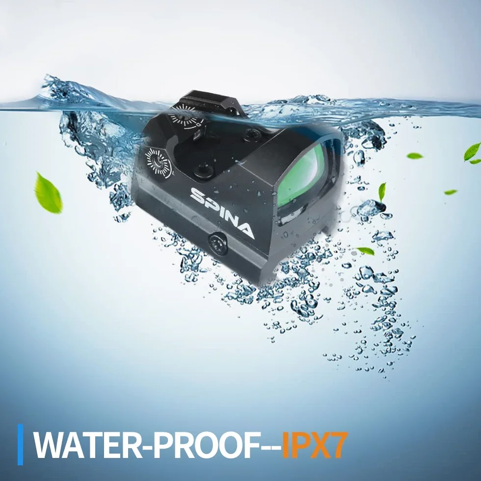 SPINA OPTICS Celownik kolimatorowy LH-24 Tactical 1x24x17 widok czerwona kropka red dot 3MOA luneta optyczna do Airsoft