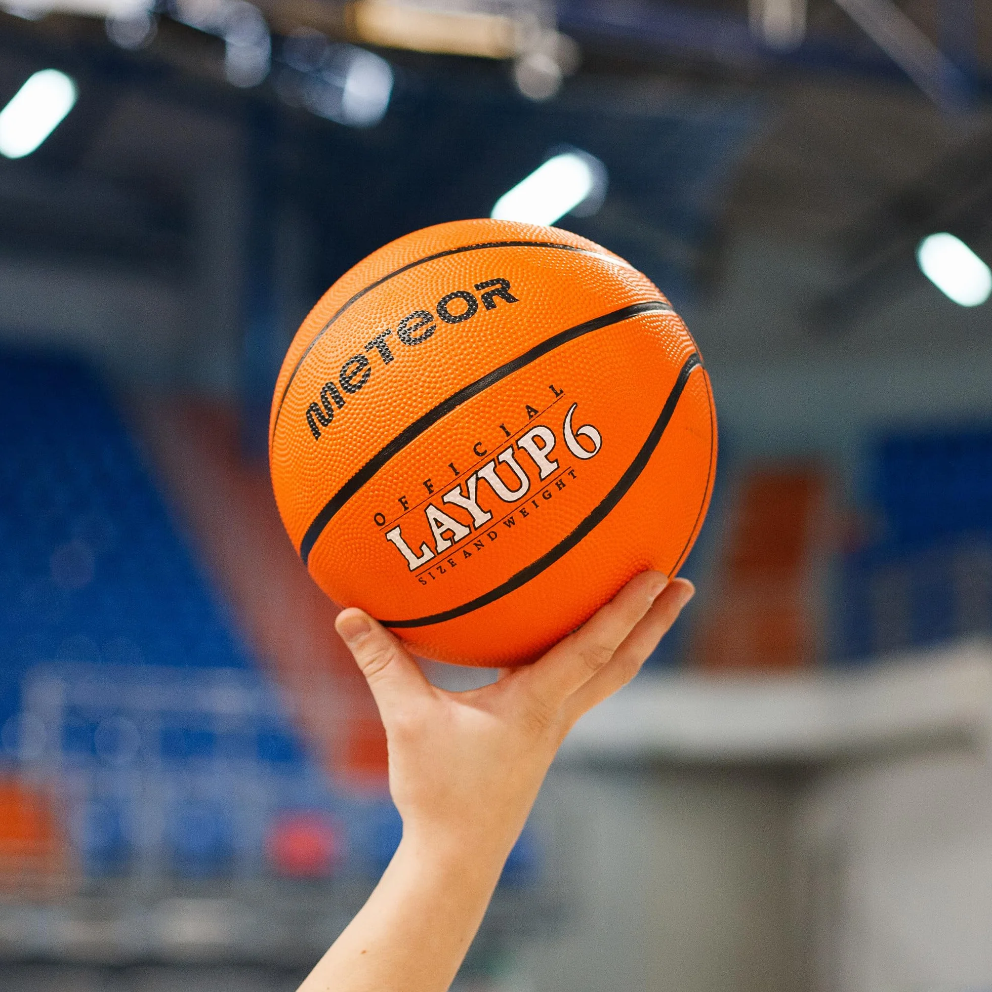 Piłka Do Koszykówki Trwała Piłka Do Kosza Rozmiar 5 6 7 dla Dzieci Młodzieży Dorosłych do Treningu Koszykówki Basketball METEOR