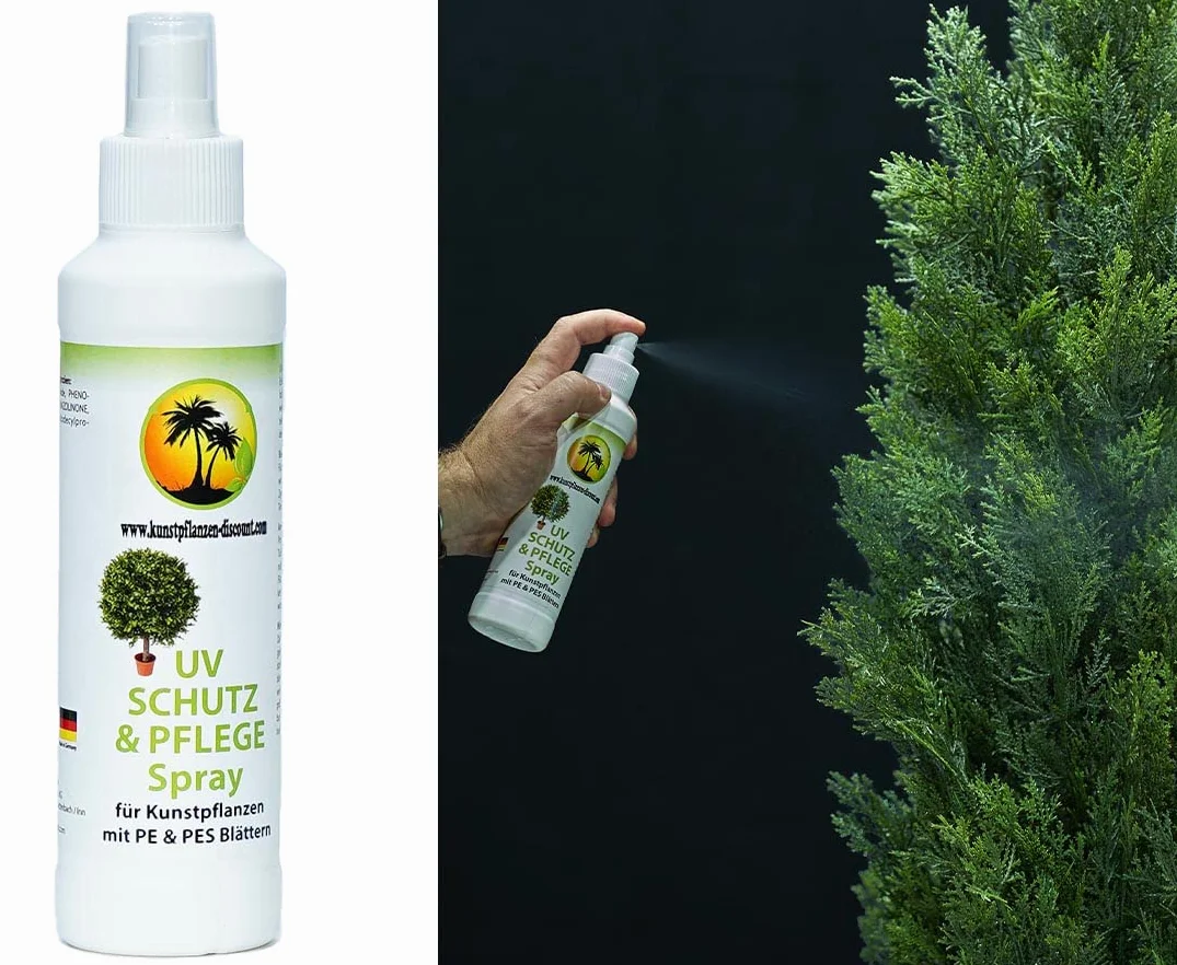 bambus-discount.com Spray z ochroną UV 250ml Emulsja do pielęgnacji sztucznych roślin z tworzywem PE i liśćmi PES