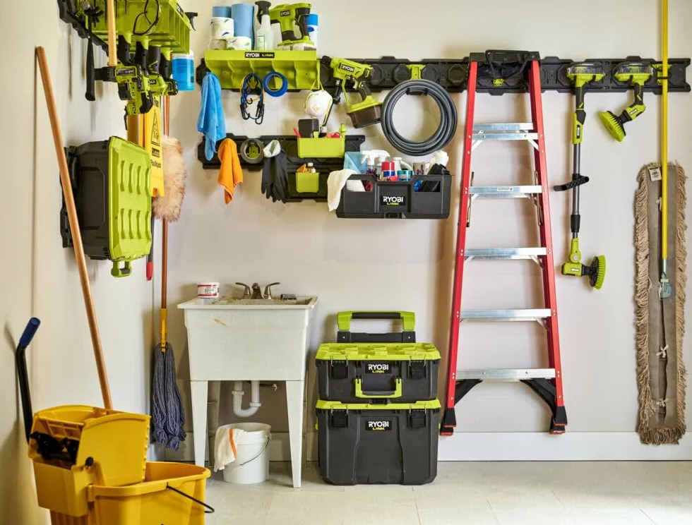 Ryobi - Podwójny hak do zawieszenia narzędzi do majsterkowania i ogrodnictwa - Syteme LINK - RSLW810