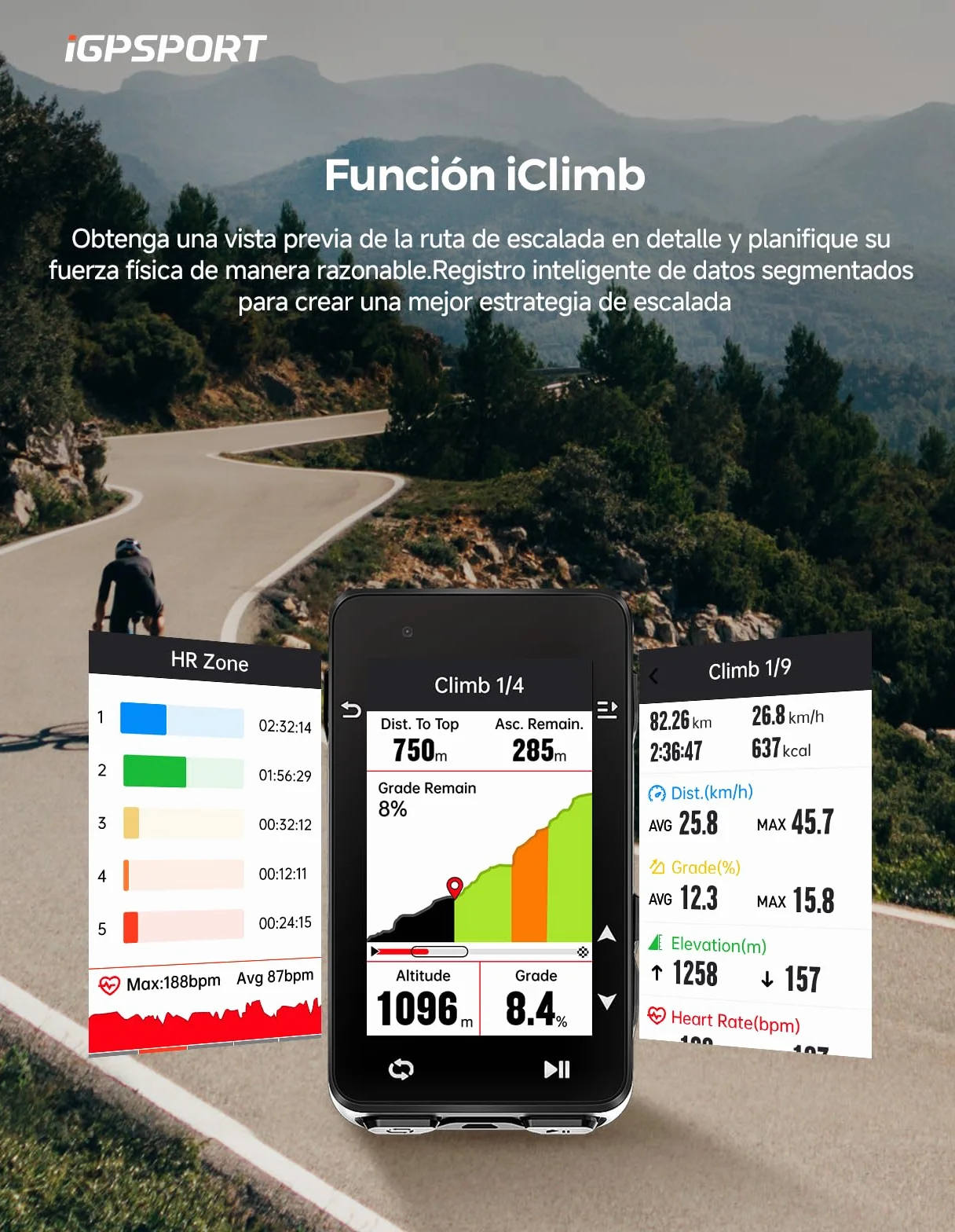 iGPSPORT iGS630S Komputer rowerowy GPS 2,8'' 45h baterii