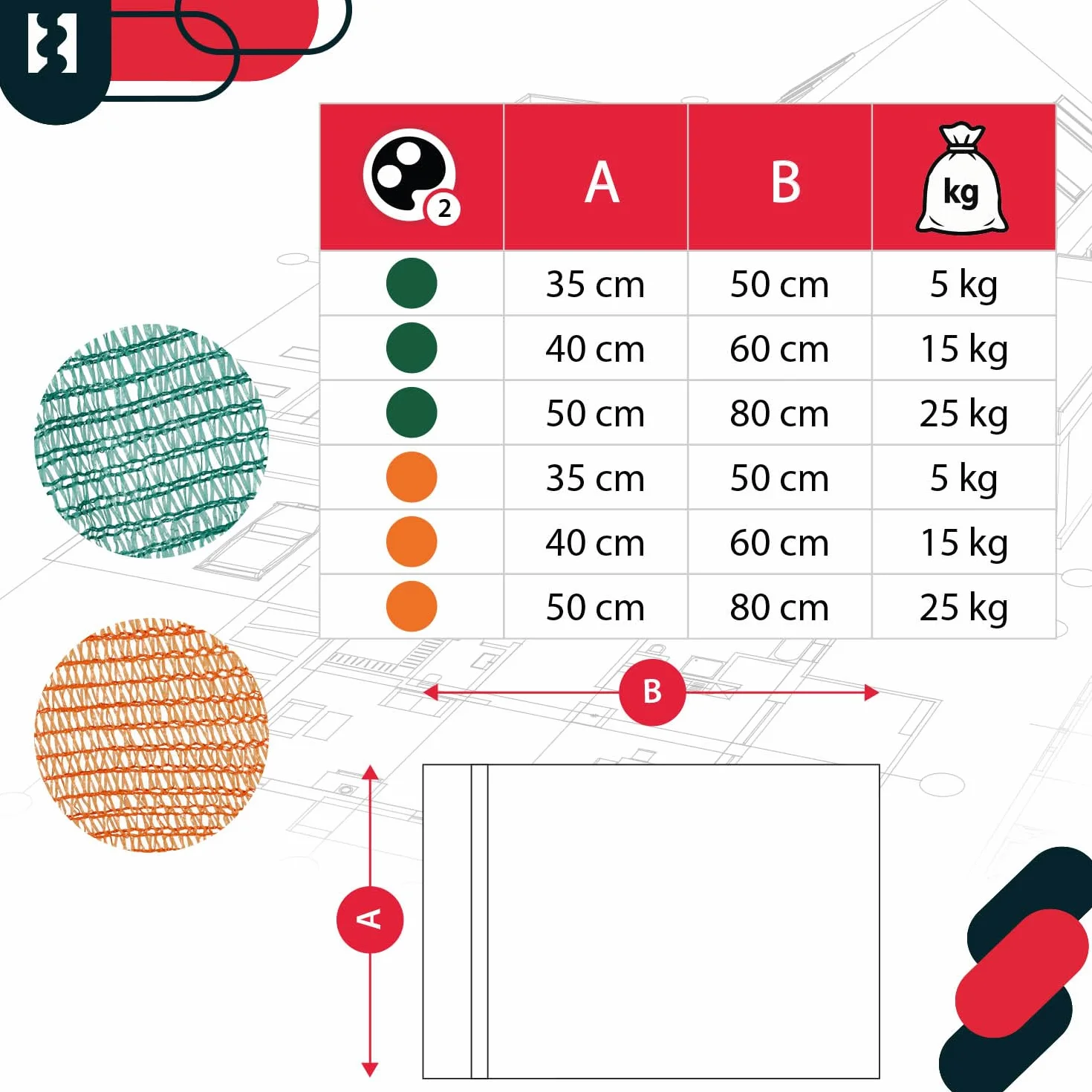 Zestaw 50 worków raszlowych KOTARBAU® – worki na ziemniaki – 40 x 60cm – worki na owoce – 15 kg – polipropylen – siatka na warzywa – worki do przechowywania – na cebulę – ziemniaki – warzywa – zielone