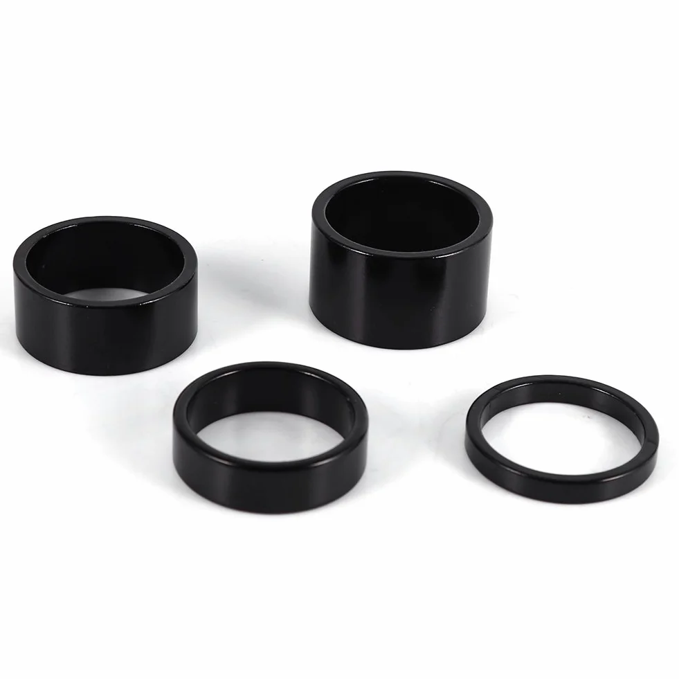 Yosoo Health Gear 4 sztuki dystansowe słuchawki rowerowe 5 mm 10 mm 15 mm 20 mm stop aluminium