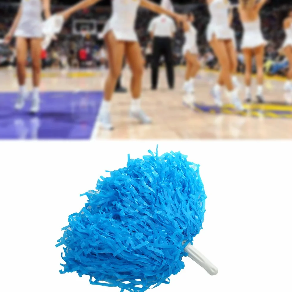 Doping Poms, 4 szt. Kwiat Cheerer Pom Poms Pompony Cheer Pom Poms Modny kostium Cheer Zamiennik akcesoriów do Party Dance Sports (biały)