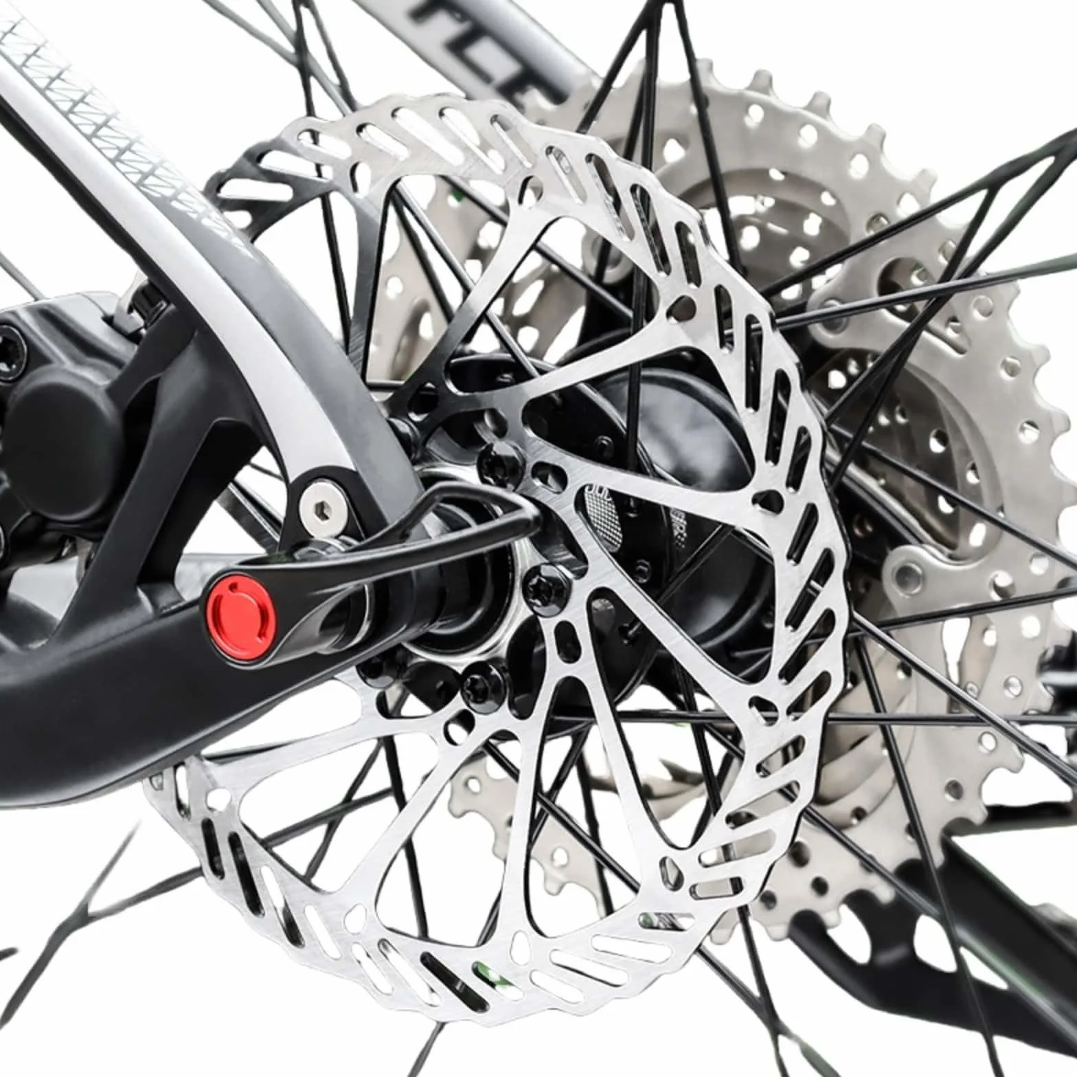 TRKIMAL Zestawy tarcz hamulcowych 140/160/180 mm 2 opakowania przednich i tylnych ze stali nierdzewnej z 12 śrubami do rowerów szosowych, górskich i BMX MTB(160 mm Disc Plates B)