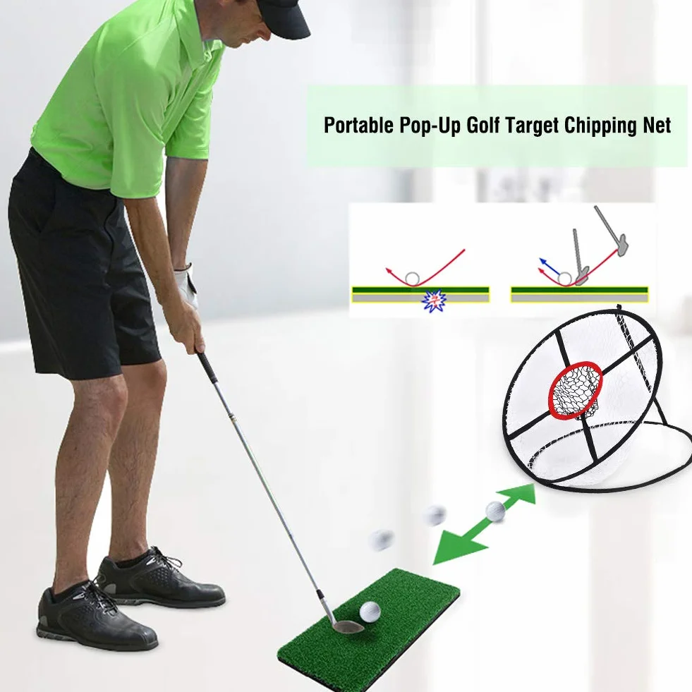 Alomejor Golf Chipping Net dwie warstwy Pop Up siatka treningowa