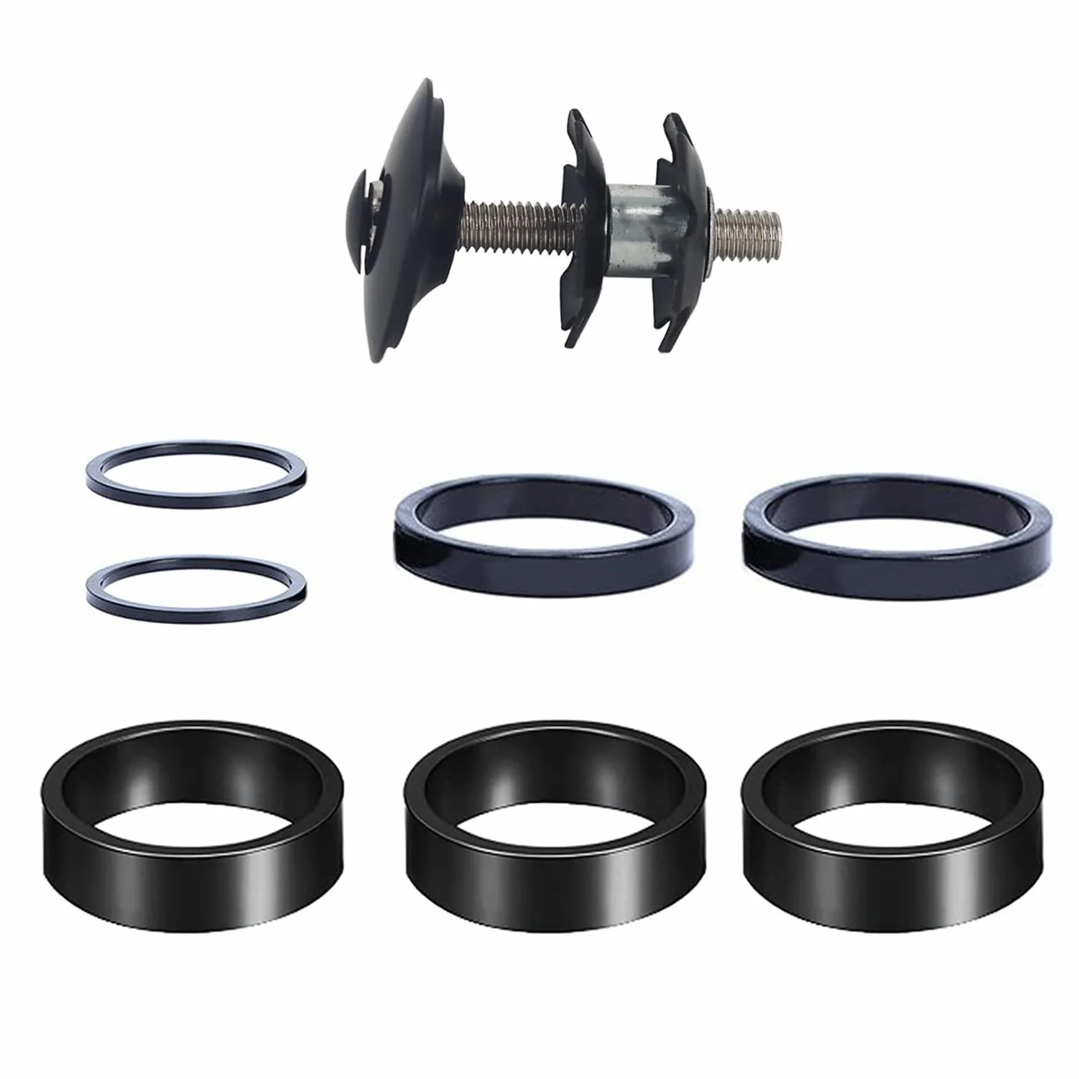 Zestaw dystansowy do kierownicy rowerowej MTB 1 1/8 podkładki 2 mm 5 mm 10 mm