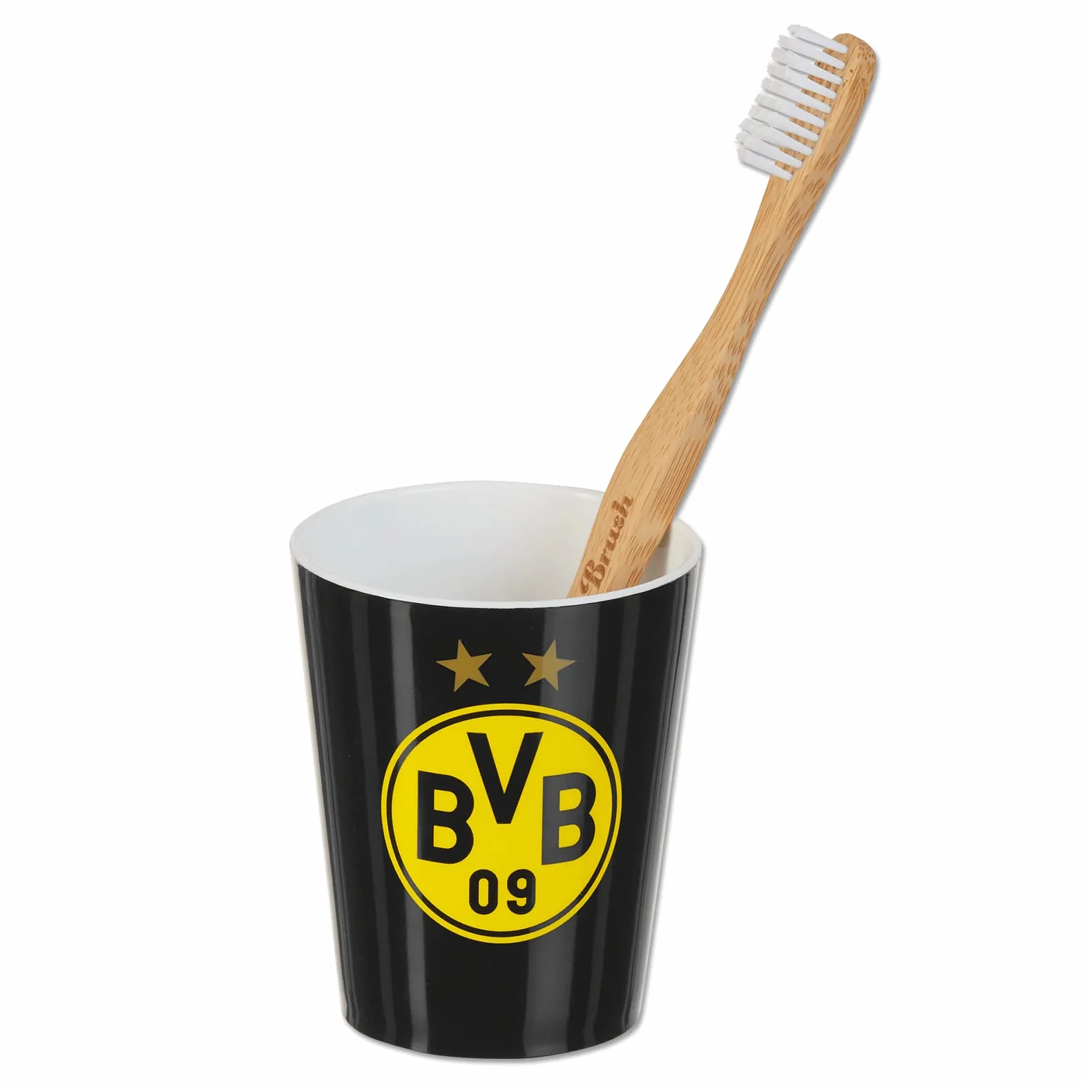 Borussia Dortmund Unisex – kubek do mycia zębów dla dorosłych, żółty, jeden rozmiar