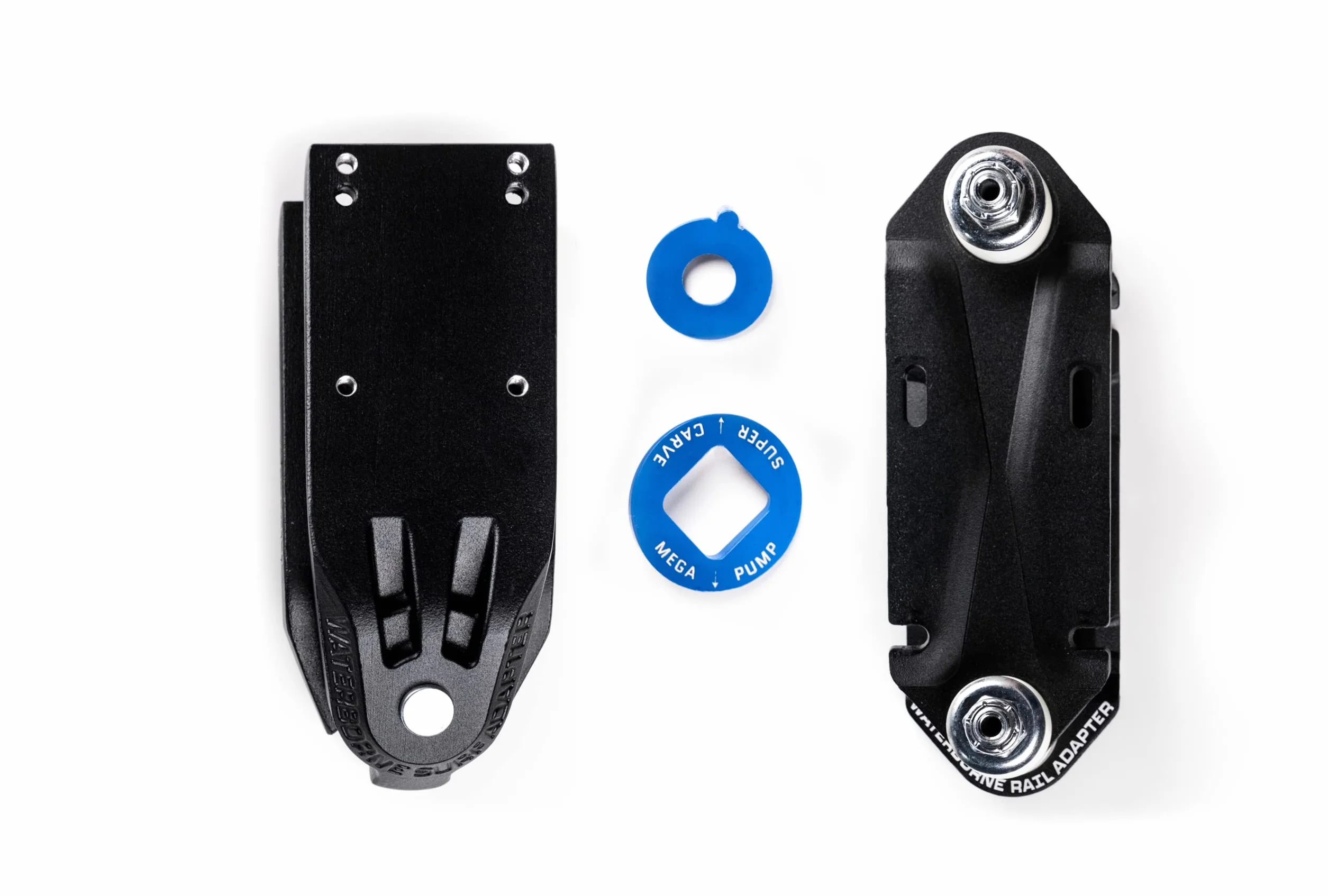 WATERBORNE SKATEBOARDS System FIN - adapter do surfowania i szyny Pakiet wysokiej wydajności - Ciężarówki Surfskate pasują do dowolnej deskorolki - Dostosuj opatentowane płetwy dla 3 trybów jazdy surfingowej - Carving Truck do surfowania