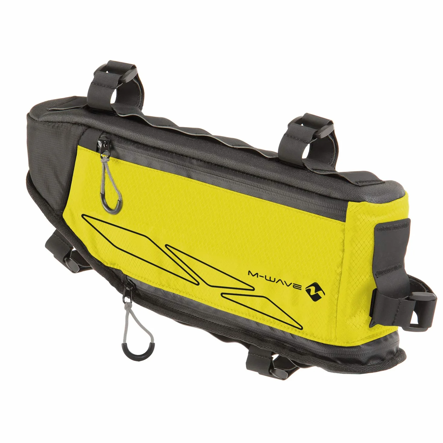 M-Wave Unisex Rough Ride Frame trójkątna torba neonowa żółta, ok. 42 x 14-25 cm