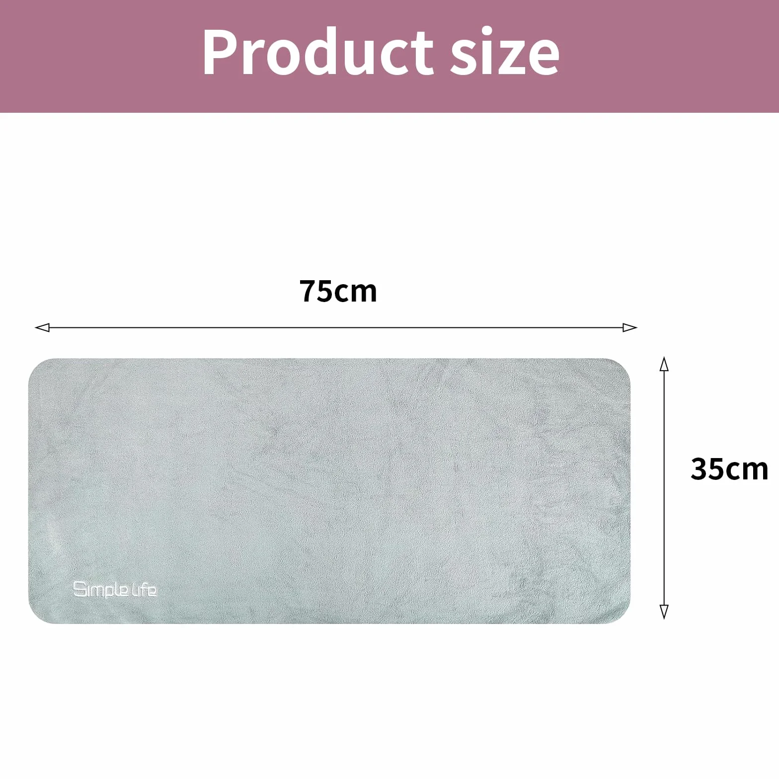 Ręczniki fitness z mikrofibry 35x75 cm szybkoschnące chłonne 2 sztuki
