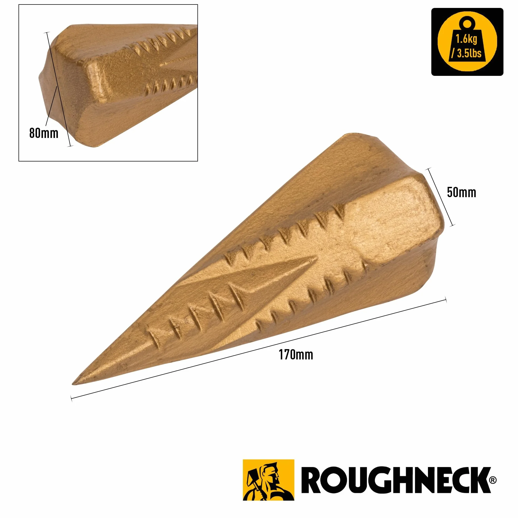 Roughneck Peddinghaus 51334-0001 Klin do łupania drewna złoty