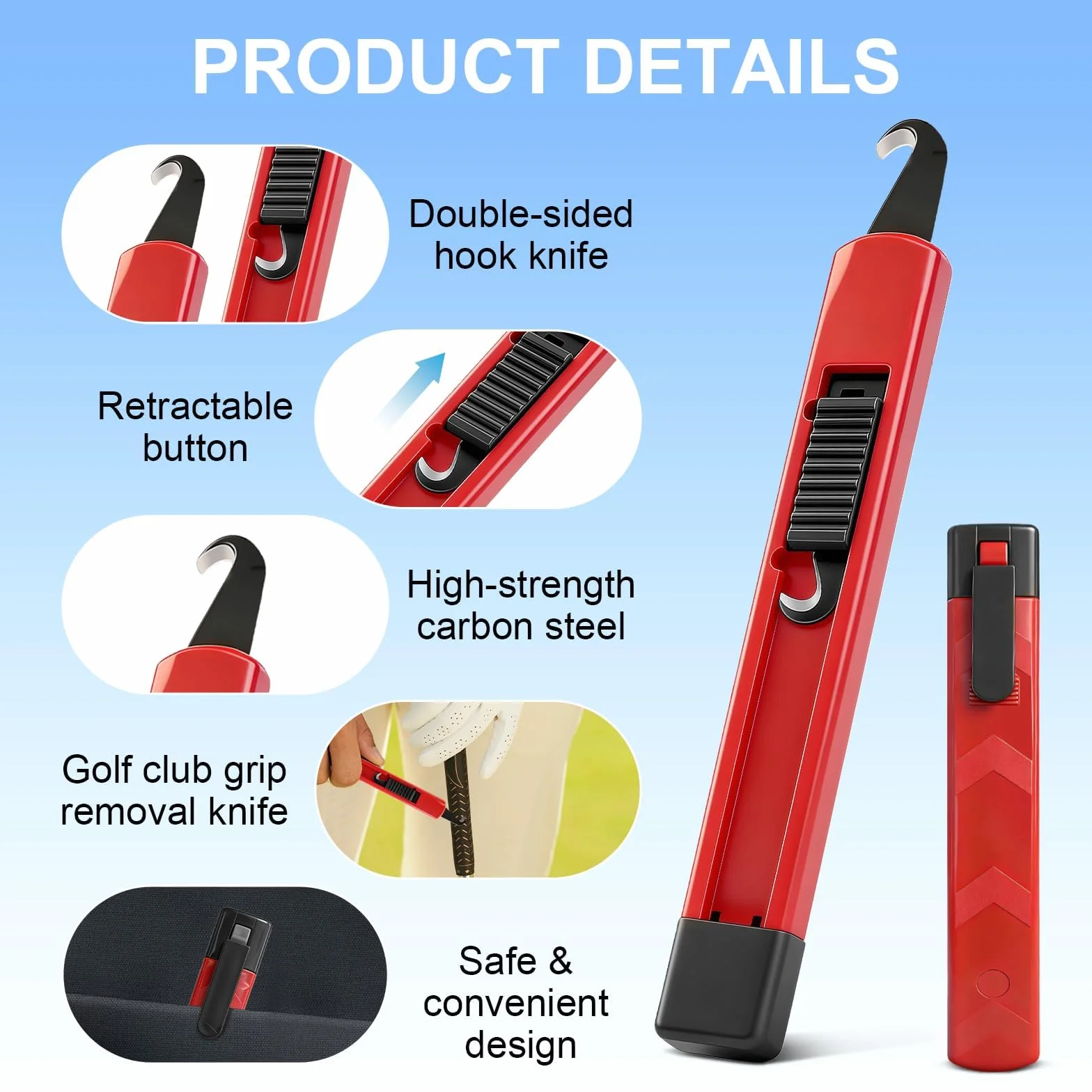 Premium Golf Grip Zestaw Naprawczy 4 sztuki