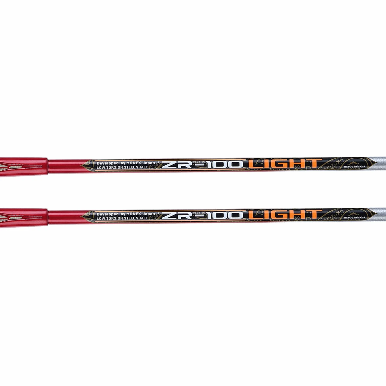 Yonex Lekka aluminiowa rakieta do badmintona ZR 100 z pełną osłoną, zestaw 2 szt. | Wyprodukowano w Indiach