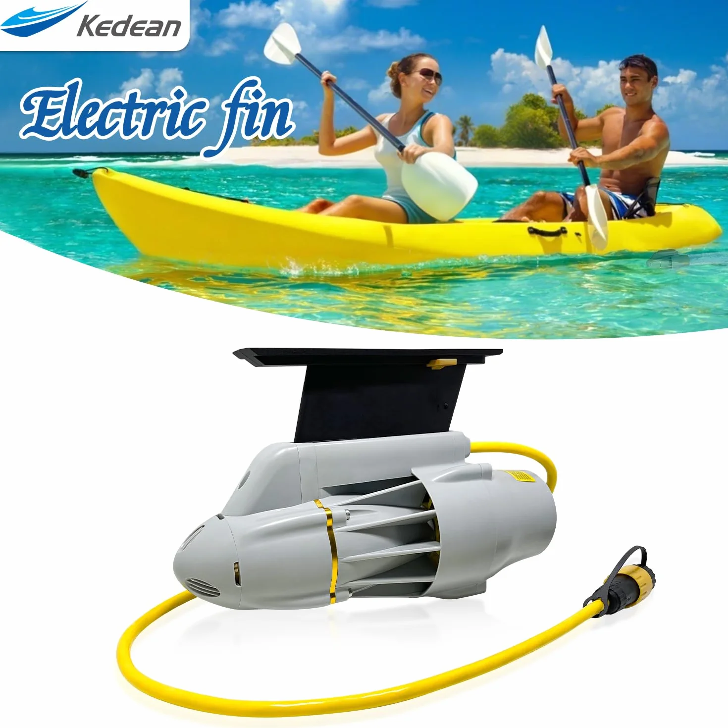 Trolling Motor for SUP, Bellyboat Thruster 9KM/H Speed Inflatable Stand-Up Paddleboard Kayaks Fishing Boats 18Lbs Thrust