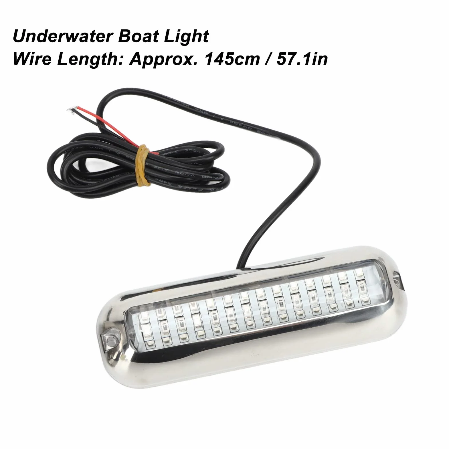 Aramox Oświetlenie łodzi Podwodnej, 2 szt. 42 LED Oświetlenie Pawęży łodzi 10-36 V IP68 Wodoodporne 1500 Lm Super Jasne Morskie światło Pawęży (Niebieskie światło)
