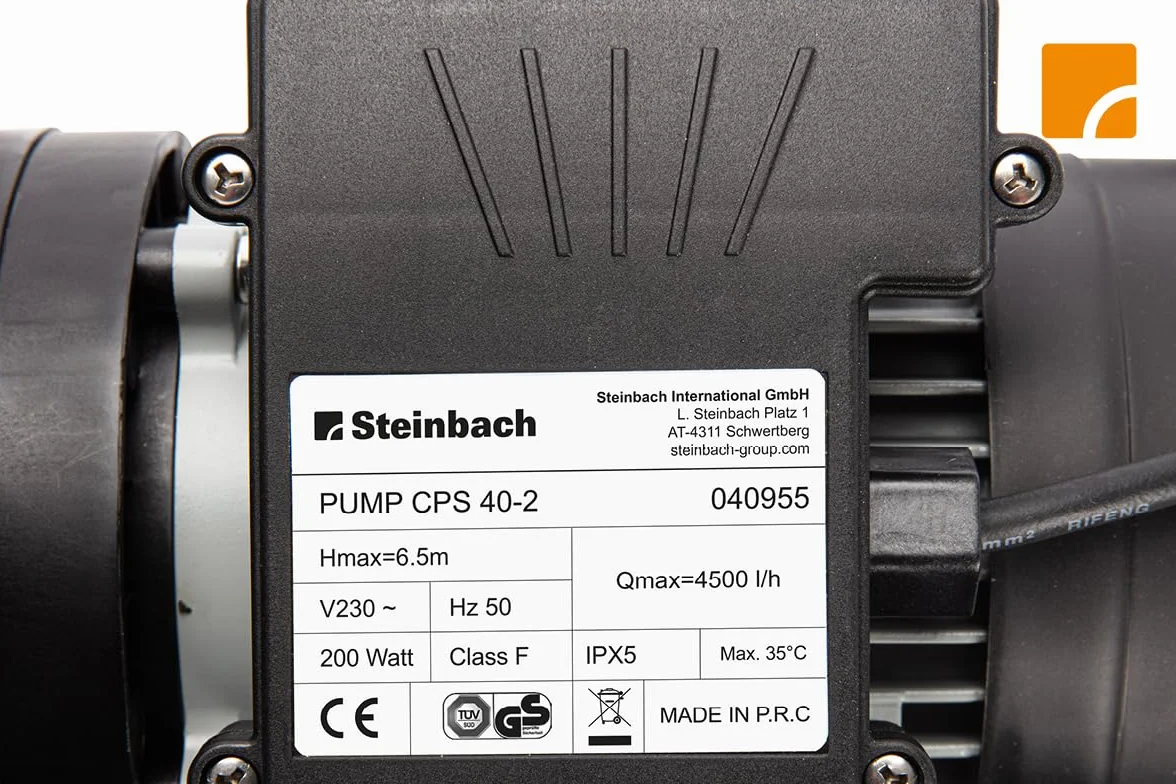 Steinbach Instalacja filtrująca Classic 250N, wydajność cyrkulacji 3,8 m³/h, 230 V/200 W, zawór 7-drożny, przyłącze Ø 32/38 mm, 040385