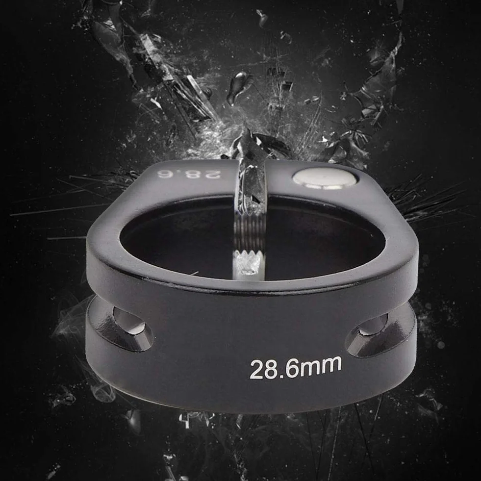 Zacisk do rur ycle 28,6 mm ze stopu aluminium rowerowy zamiennik czarny