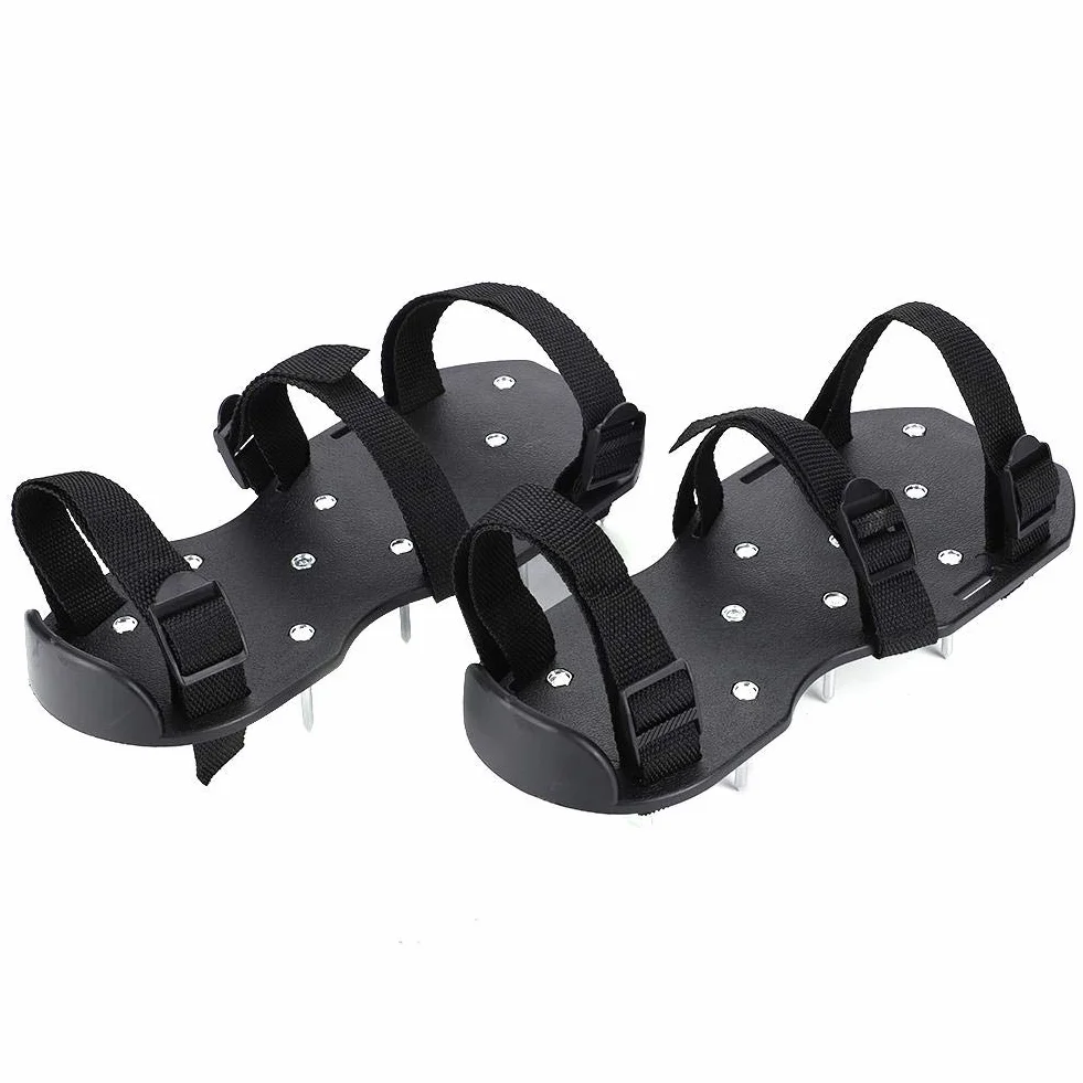 Wakects Aeratory do trawnika, buty z gwoździami do trawnika, buty do wietrzenia trawnika lub podwórka (3 paski) (3 paski) (3 paski)