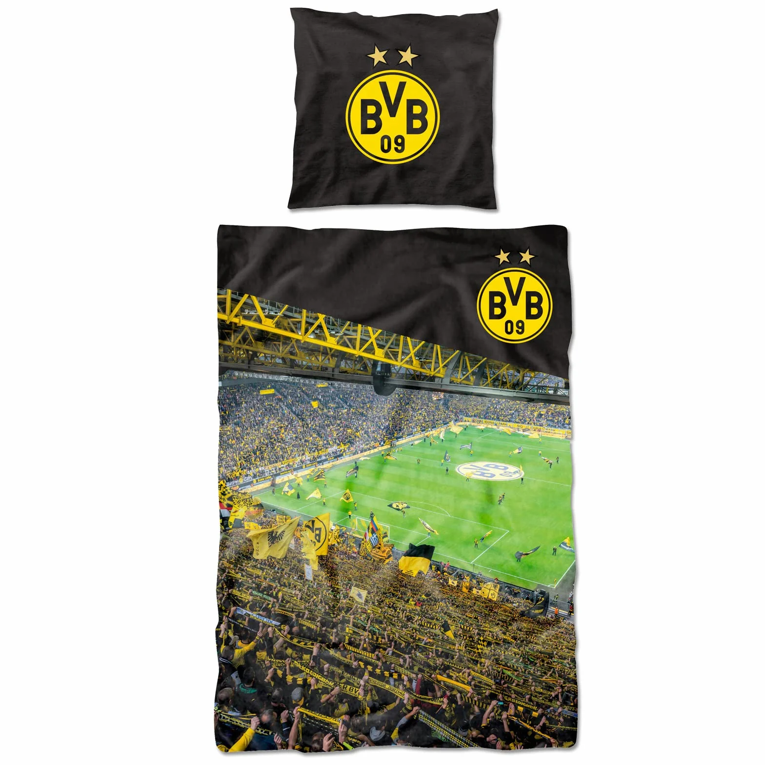 Borussia Dortmund BVB 09 pościel z trybiu południowego 135 x 20