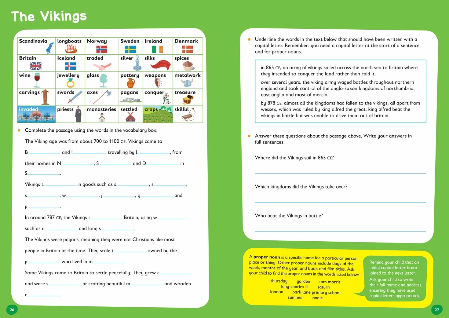 Vocabulary Activity Book Ages 7-9: Ideal for home learning