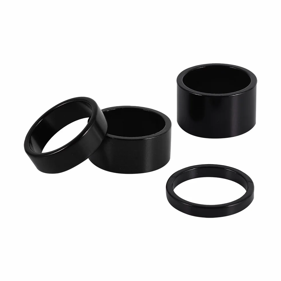 Yosoo Health Gear 4 sztuki dystansowe słuchawki rowerowe 5 mm 10 mm 15 mm 20 mm stop aluminium