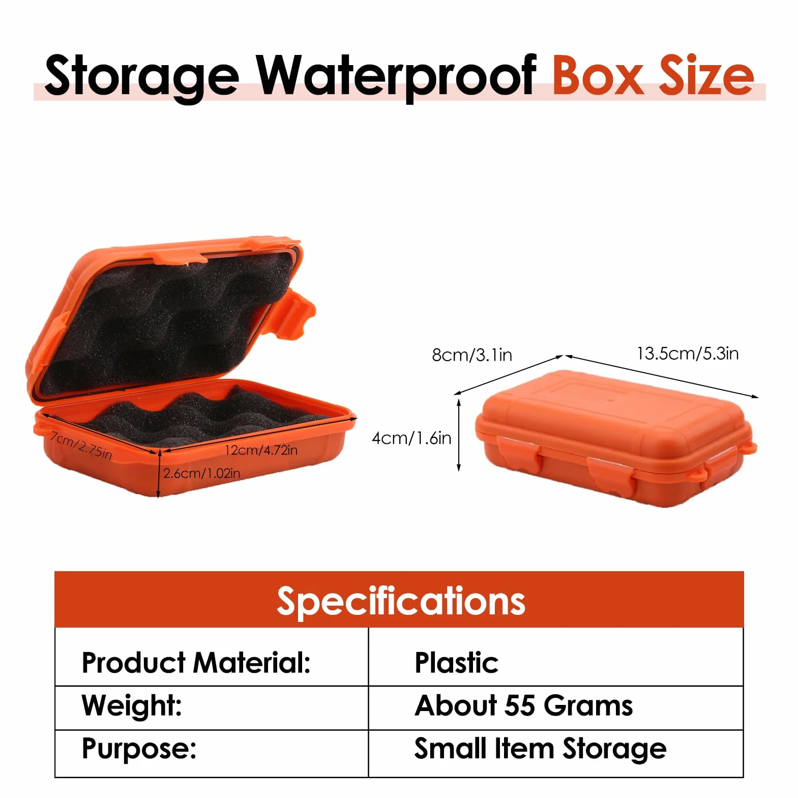 Outdoor Shockproof Box, Sealed Waterproof Storage Case