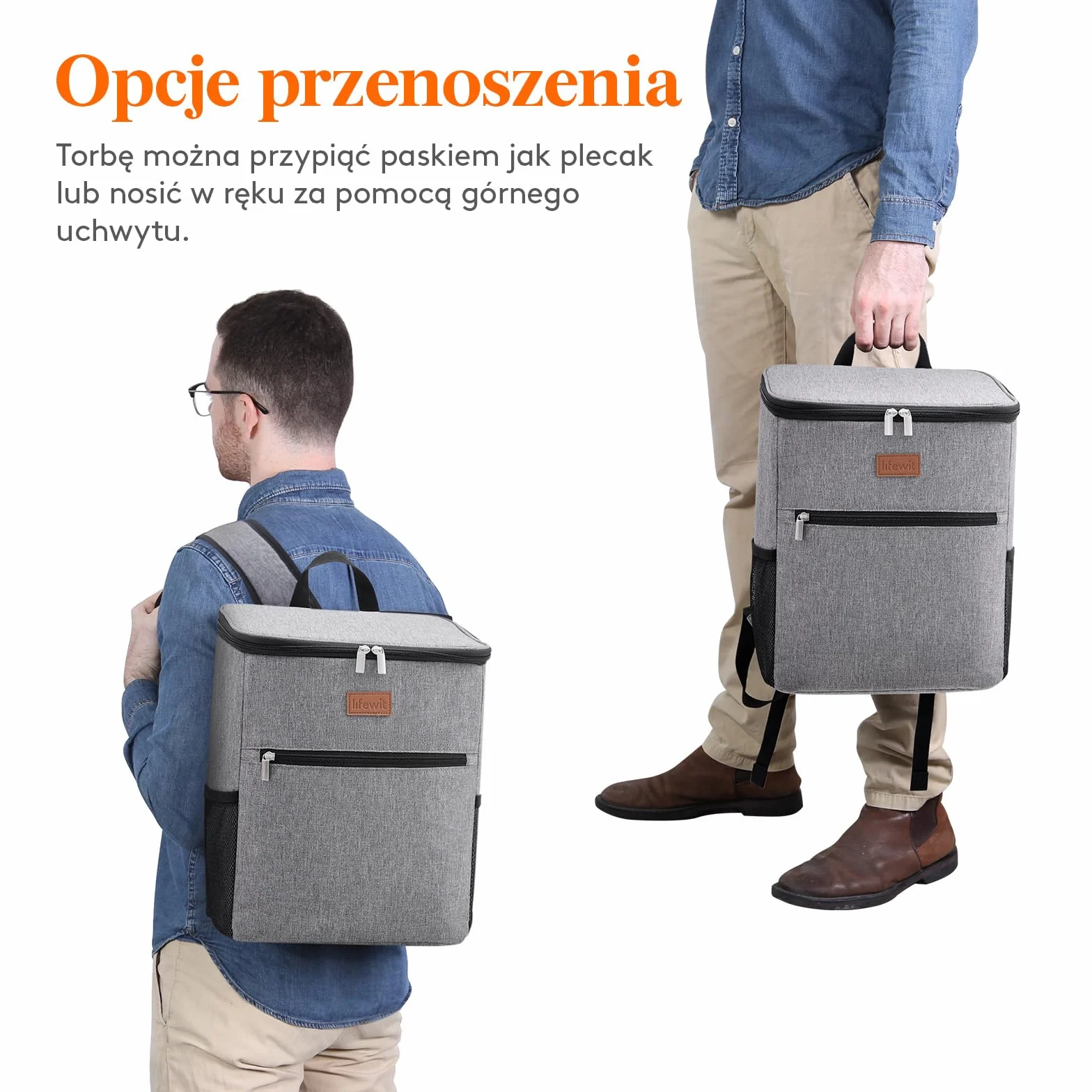 Lifewit Torba Termiczna Plecak, Duża Plecak Chłodzący dla Dorosłych, Torba Piknikowa Izolowana, Cooler Bag Wodoodporna Przenośna na Piknik, Plażę, Camping, Podróż